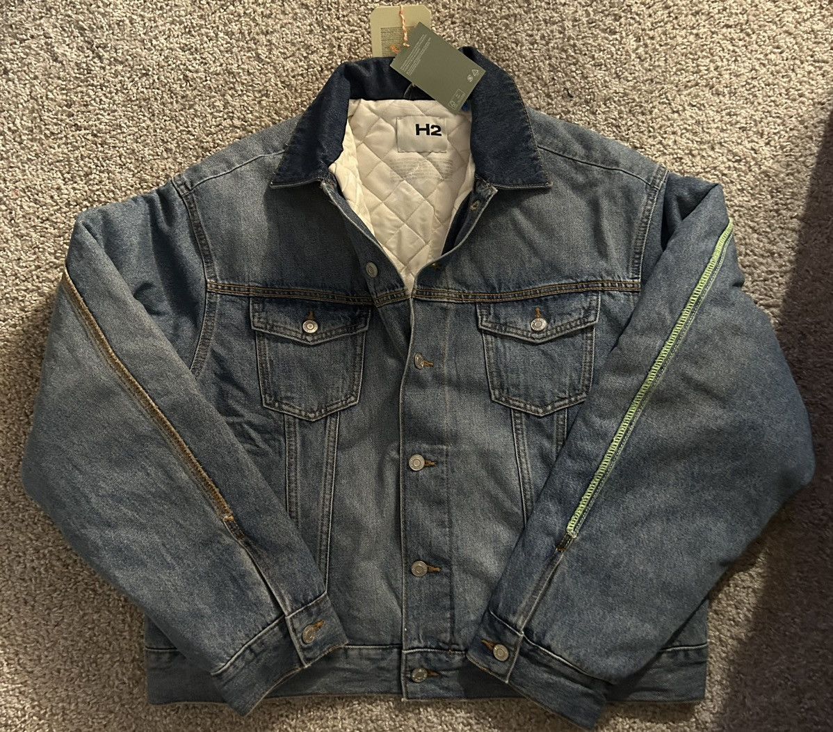 H&M × Heron Preston Heron Preston x H&M H2 Denim Jacket | Grailed