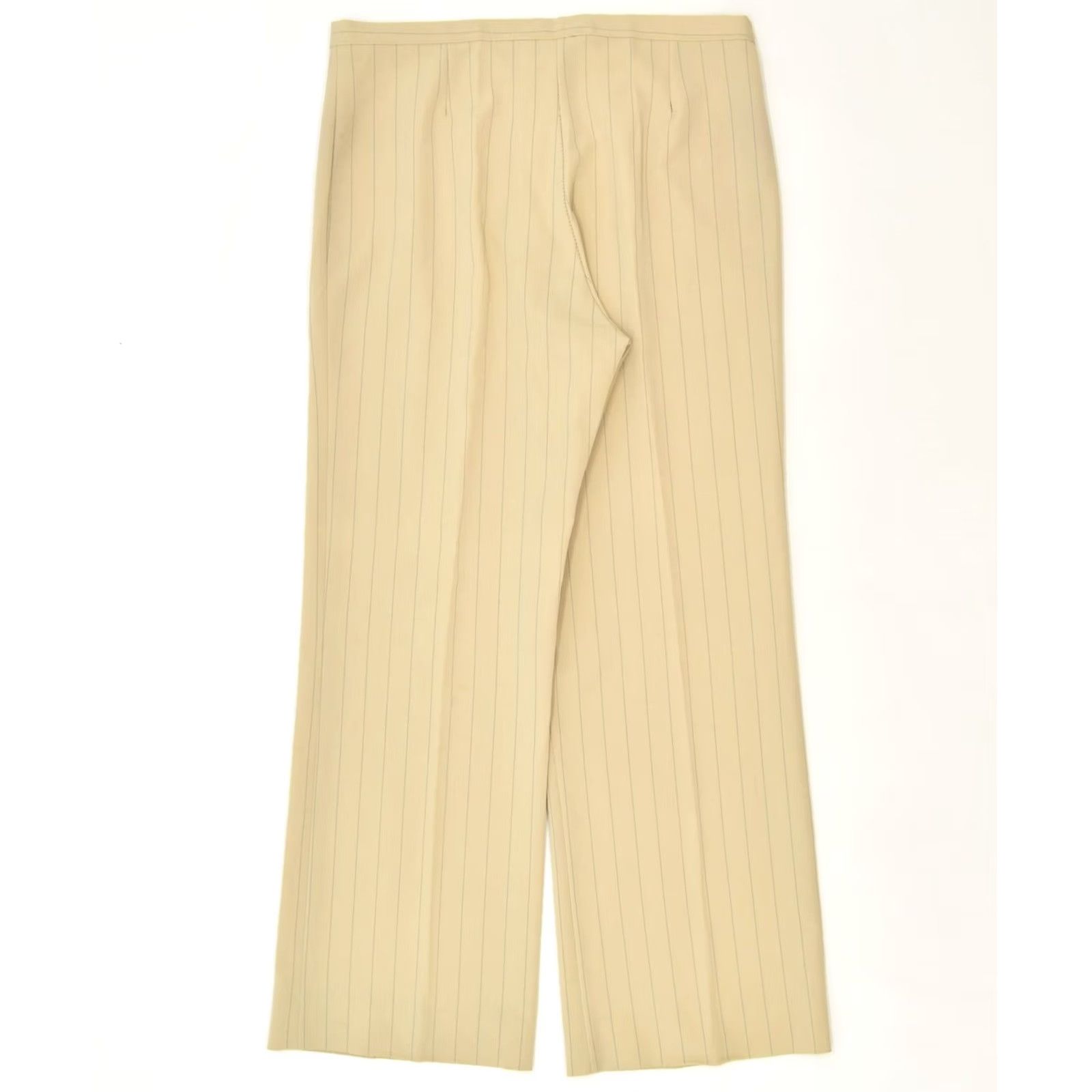 Vintage VINTAGE Womens Trousers Beige Classic Straight Suit 2XL W34 L29 IT 50 Size 40" / US 18 - 2 Thumbnail