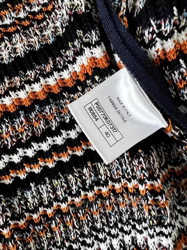 Chanel Chanel Cuba Series Show Colour Striped Lapel Knitted Zippe Size S / US 4 / IT 40 - 8 Thumbnail