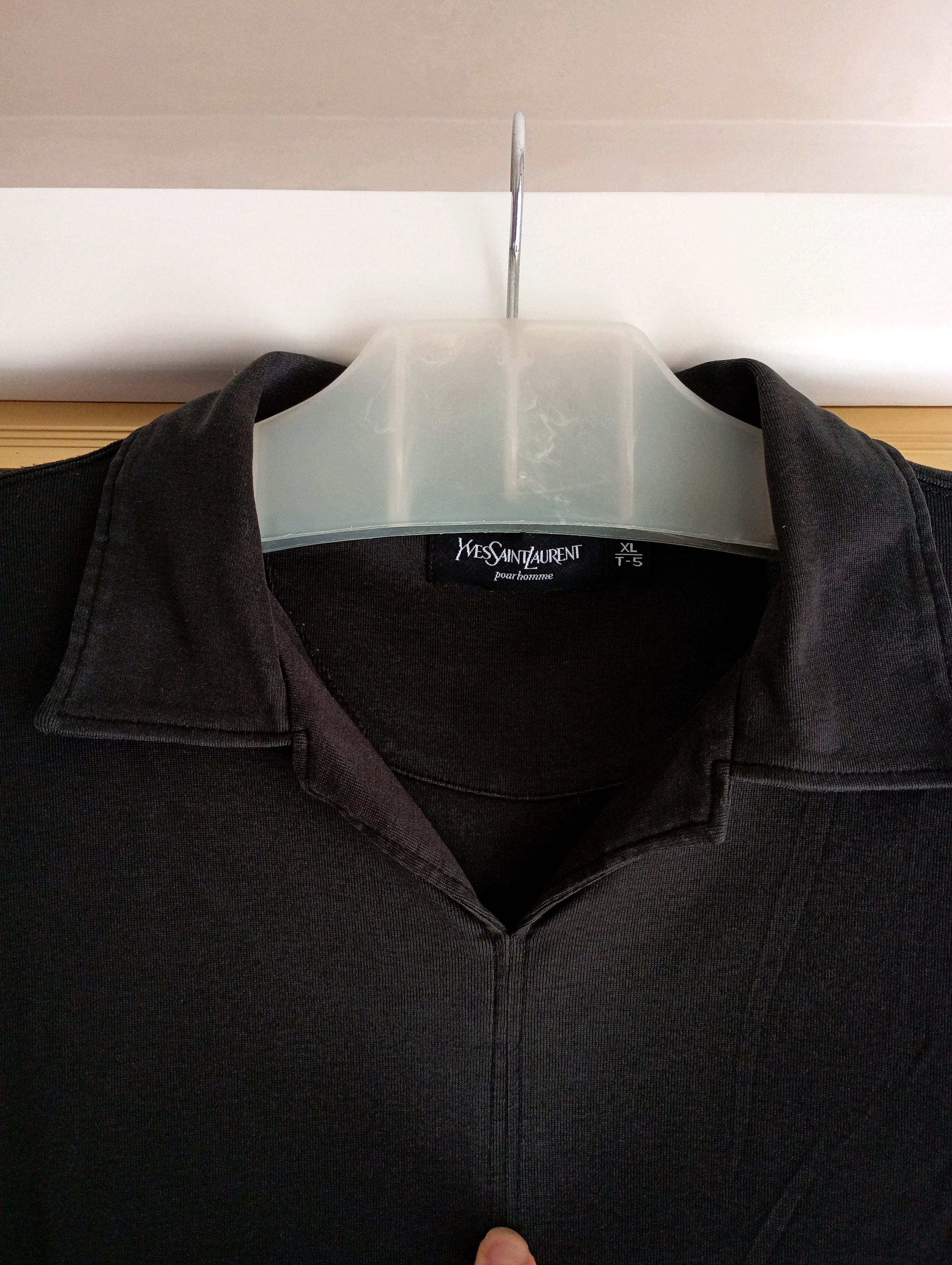 Yves Saint Laurent Vtg YSL Yves Saint Laurent Pour Homme Polo Tee Size US XL / EU 56 / 4 - 2 Thumbnail