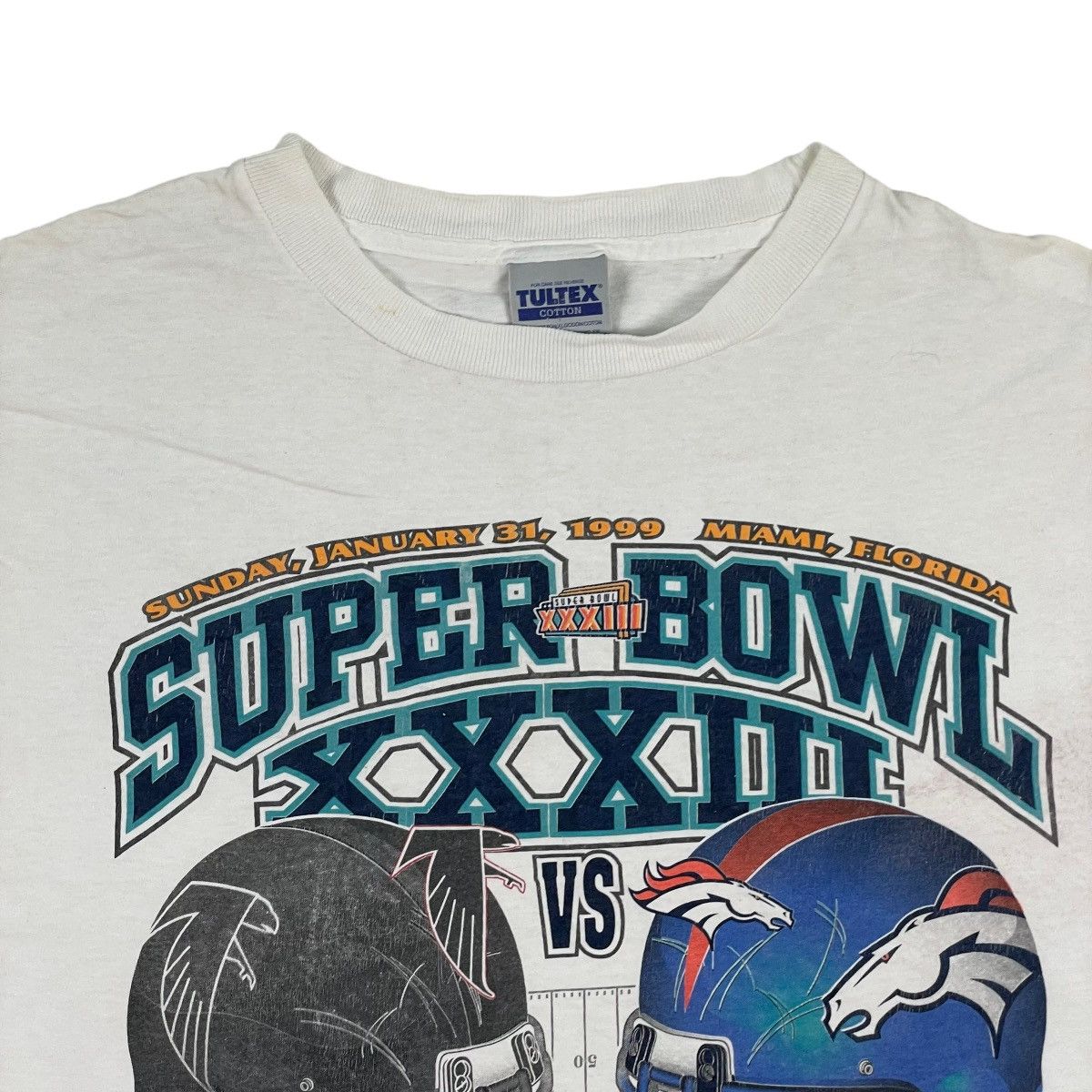 Vintage NFL FINAL 1999 Super Bowl XXXIII Broncos vs Falcons