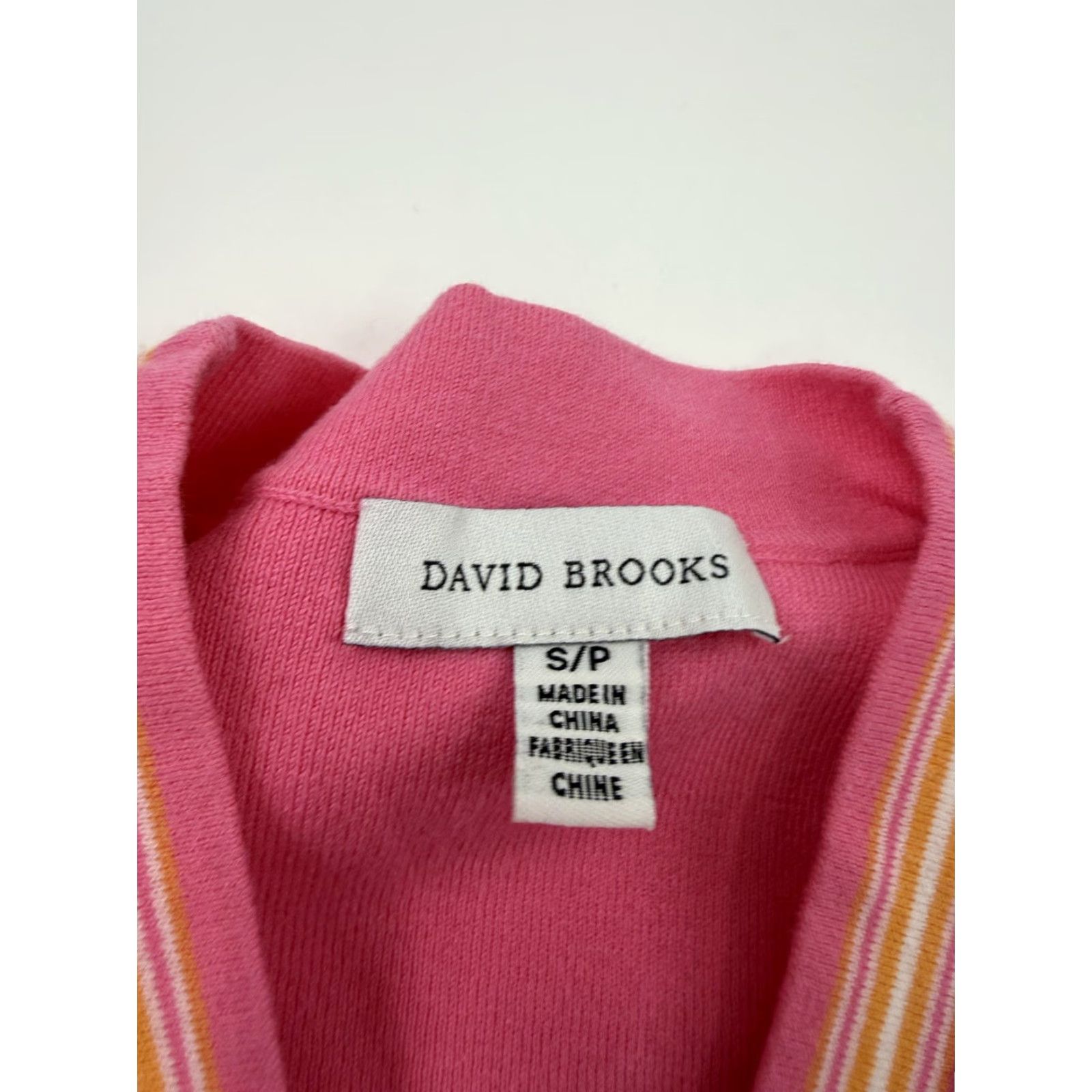 Brooks David Brooks Pink Knit V-Neck Cardigan Tank Set Womens PS 2 Piece Outfit Knitwear Casual Spring Size S / US 4 / IT 40 - 4 Thumbnail