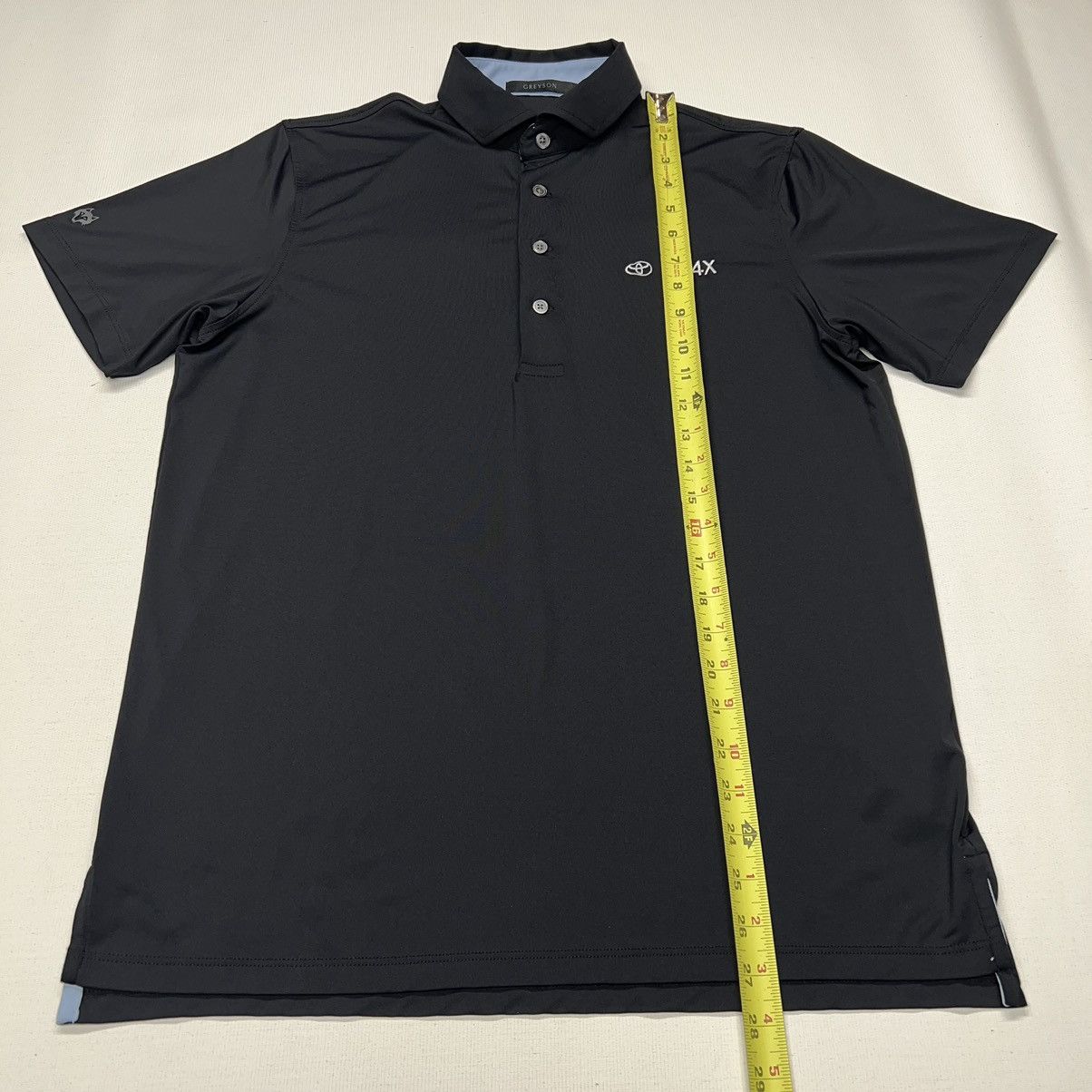 Japanese Brand Greyson Polo Shirt Black Golf Toyota BZ4X Logo Auto Car Size US M / EU 48-50 / 2 - 13 Thumbnail
