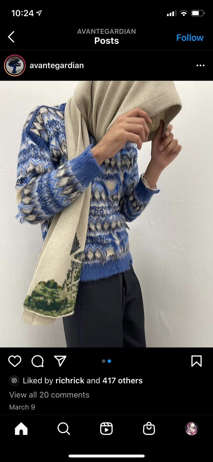 Maison Margiela FW/22 Fair Isle Wool distressed Sweater Size US L / EU 52-54 / 3 - 8 Thumbnail