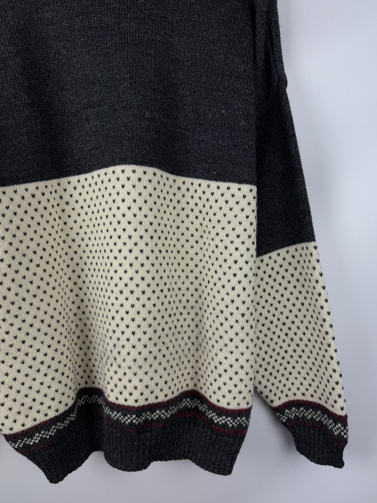 Norwool Norwool Men’s Vintage Knitted Wool Nordic Sweater Pullover Size US L / EU 52-54 / 3 - 18 Thumbnail
