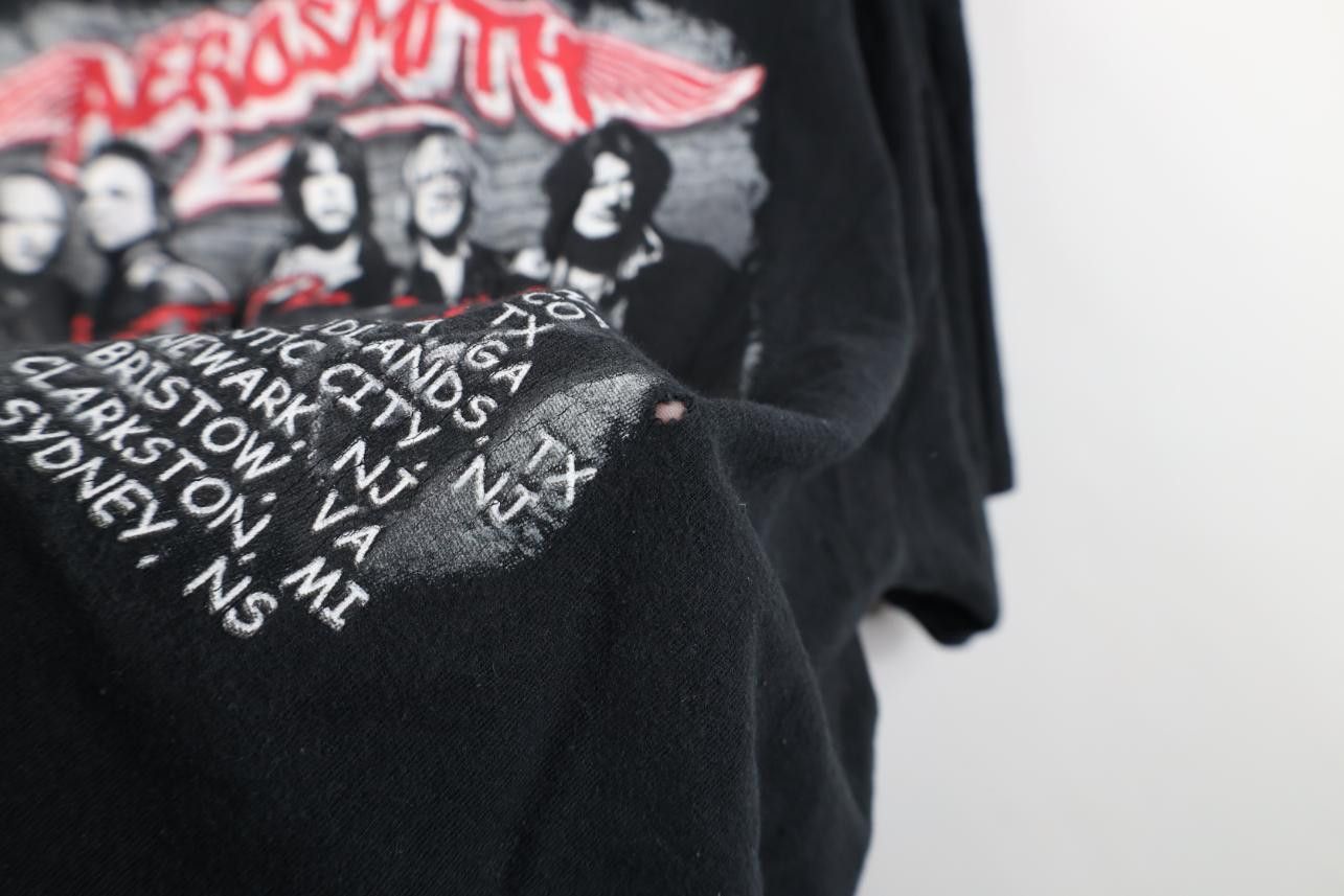 Vintage Vintage Y2K Rule World Tour Aerosmith Slash Band T-Shirt Size US XL / EU 56 / 4 - 9 Thumbnail