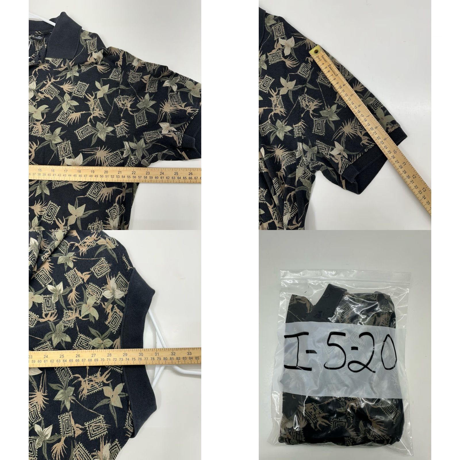 Ocean Pacific VINTAGE Ocean Pacific Menswear Polo Shirt Black Hawaiian XL Short Sleeve Mens Shirt 80s 90s Beach Golf Size US XL / EU 56 / 4 - 8 Thumbnail