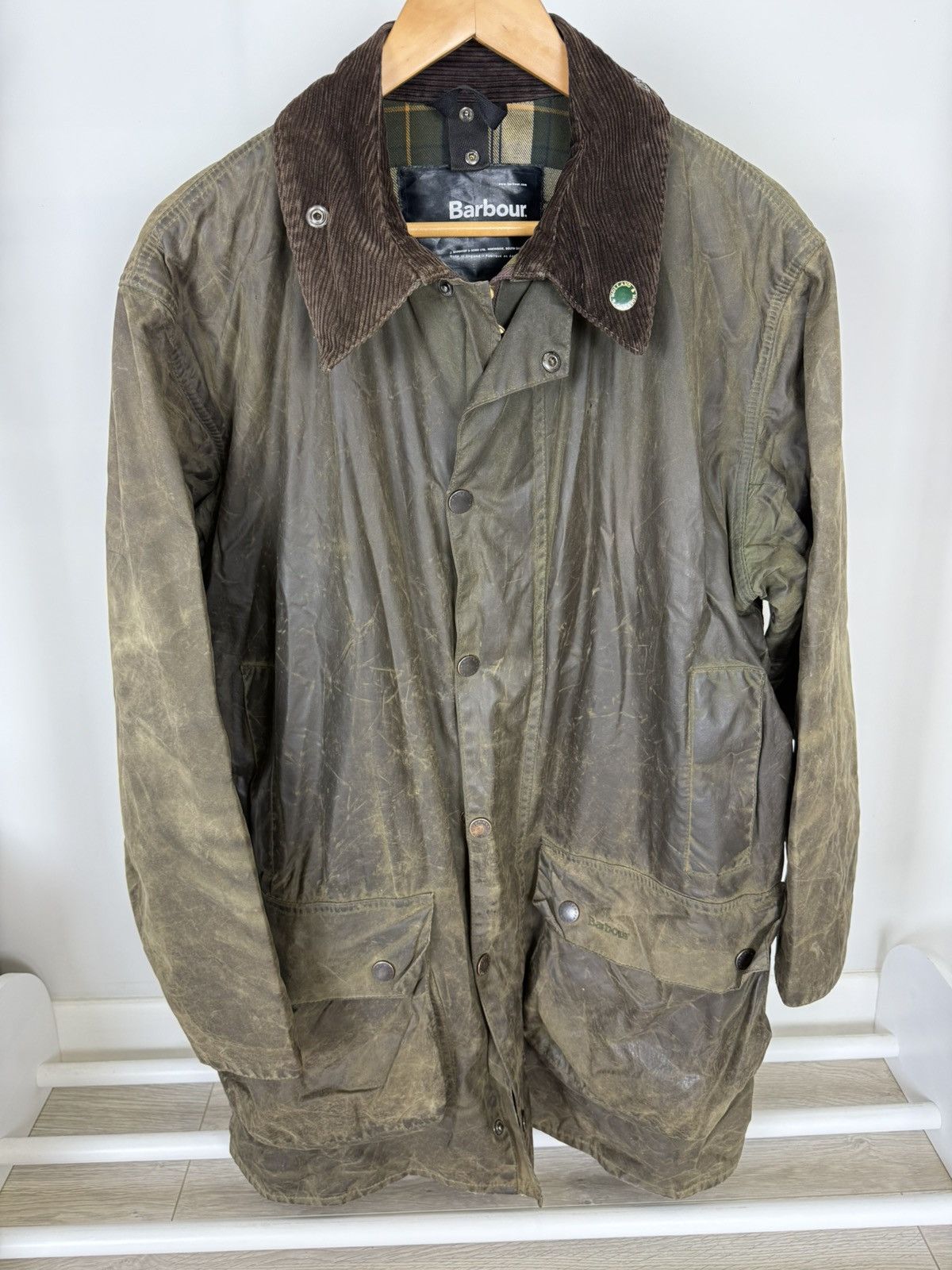 Barbour Barbour Wax Cotton Border Jacket Size US XL / EU 56 / 4 - 1 Thumbnail