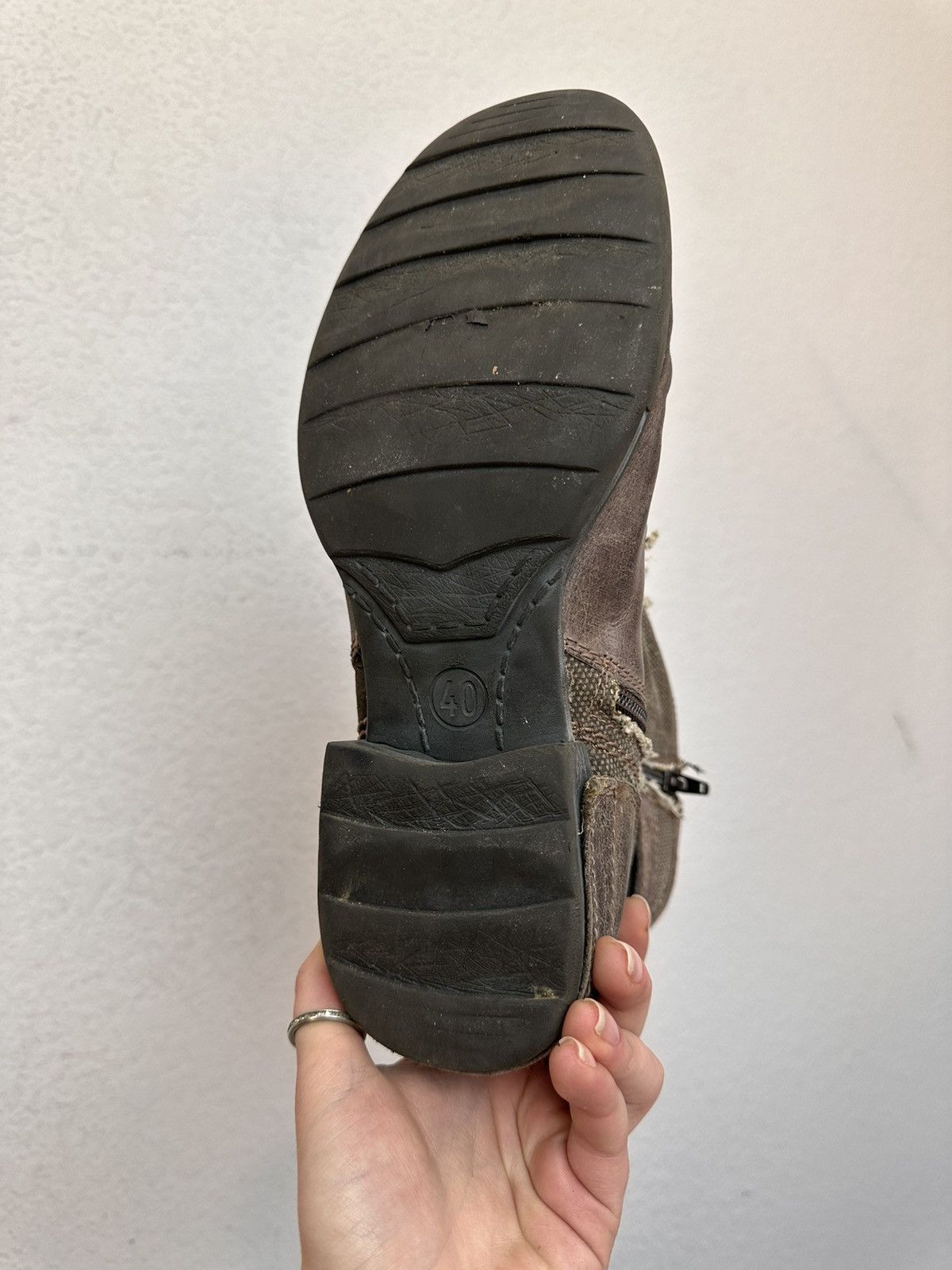 Other Leather Boots HandMade Italian Rick owens Style As 98 Rare Size US 7 / EU 40 - 13 Thumbnail