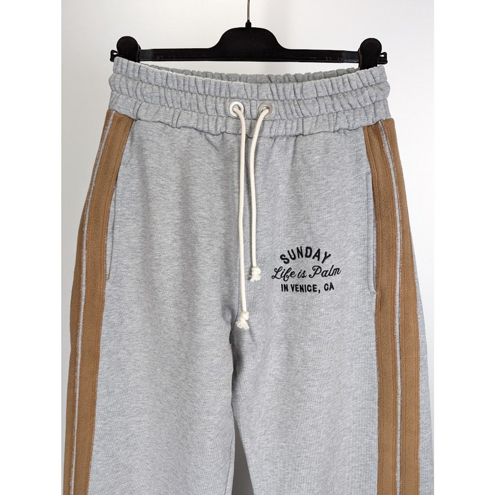 Palm Angels o1rshd1 Q:2 / Sunday Sweatpants & Joggers in Melange Grey Size US 32 / EU 48 - 3 Thumbnail