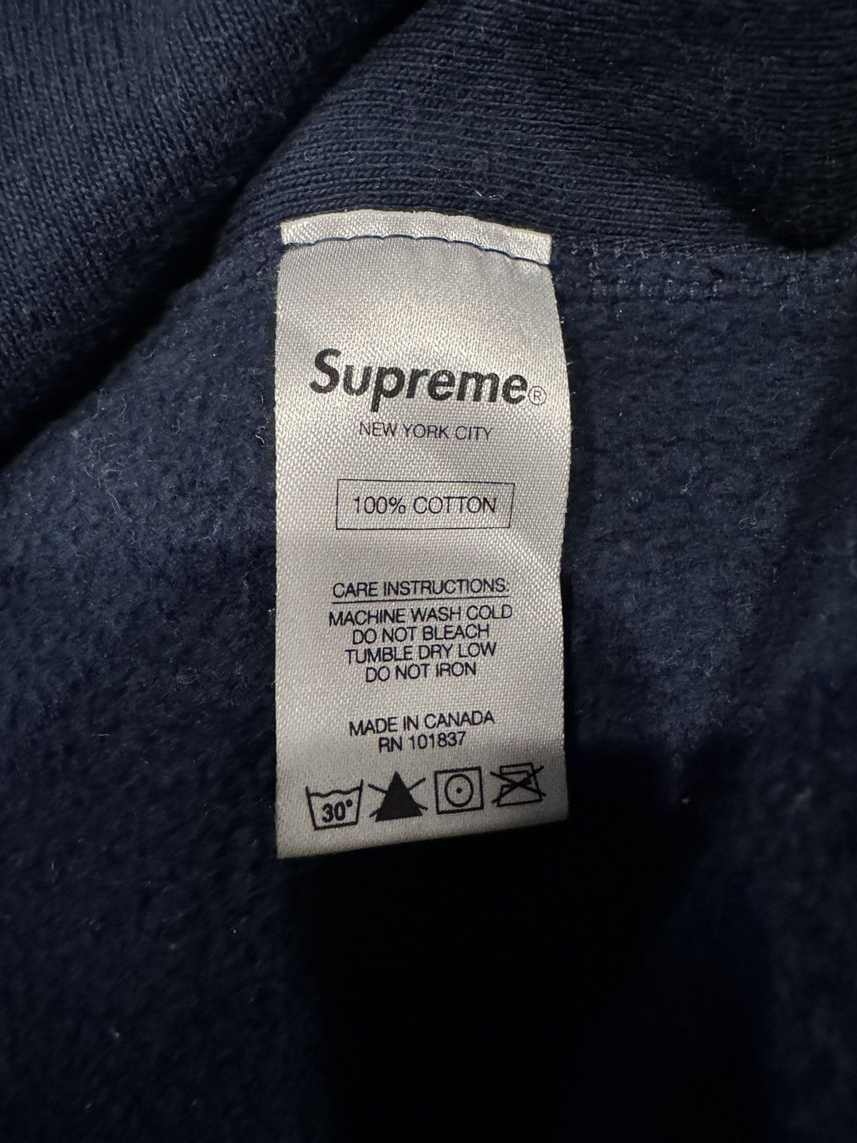 Supreme Supreme Box Logo Navy/Red Size US XL / EU 56 / 4 - 6 Thumbnail