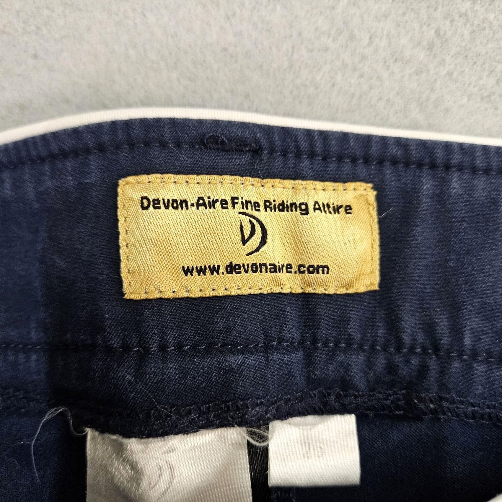 Vintage Devon-Aire Pants Womens 26 Blue Riding Jegging Knee Patch Equestrian Breeches Size 26" / US 2 / IT 38 - 3 Thumbnail