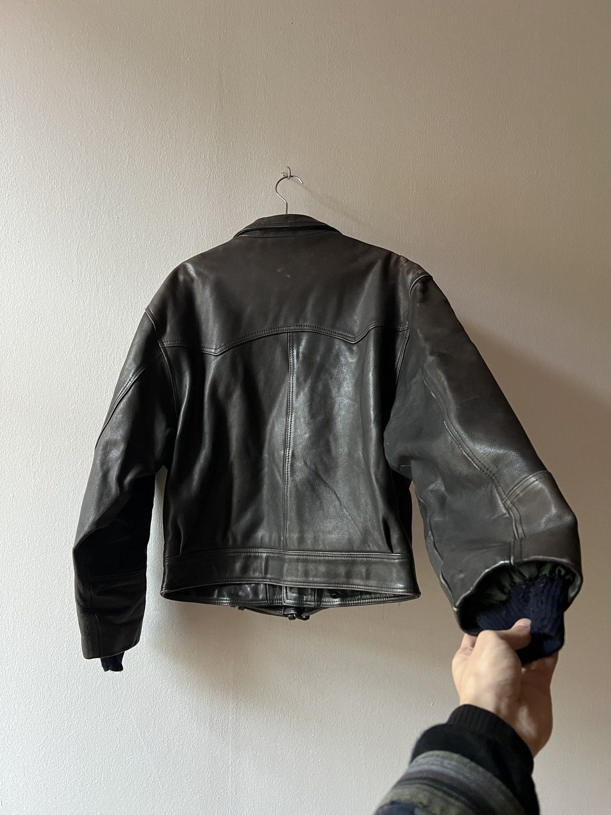 Vintage Vintage Leather Biker Jacket Size US XL / EU 56 / 4 - 8 Thumbnail