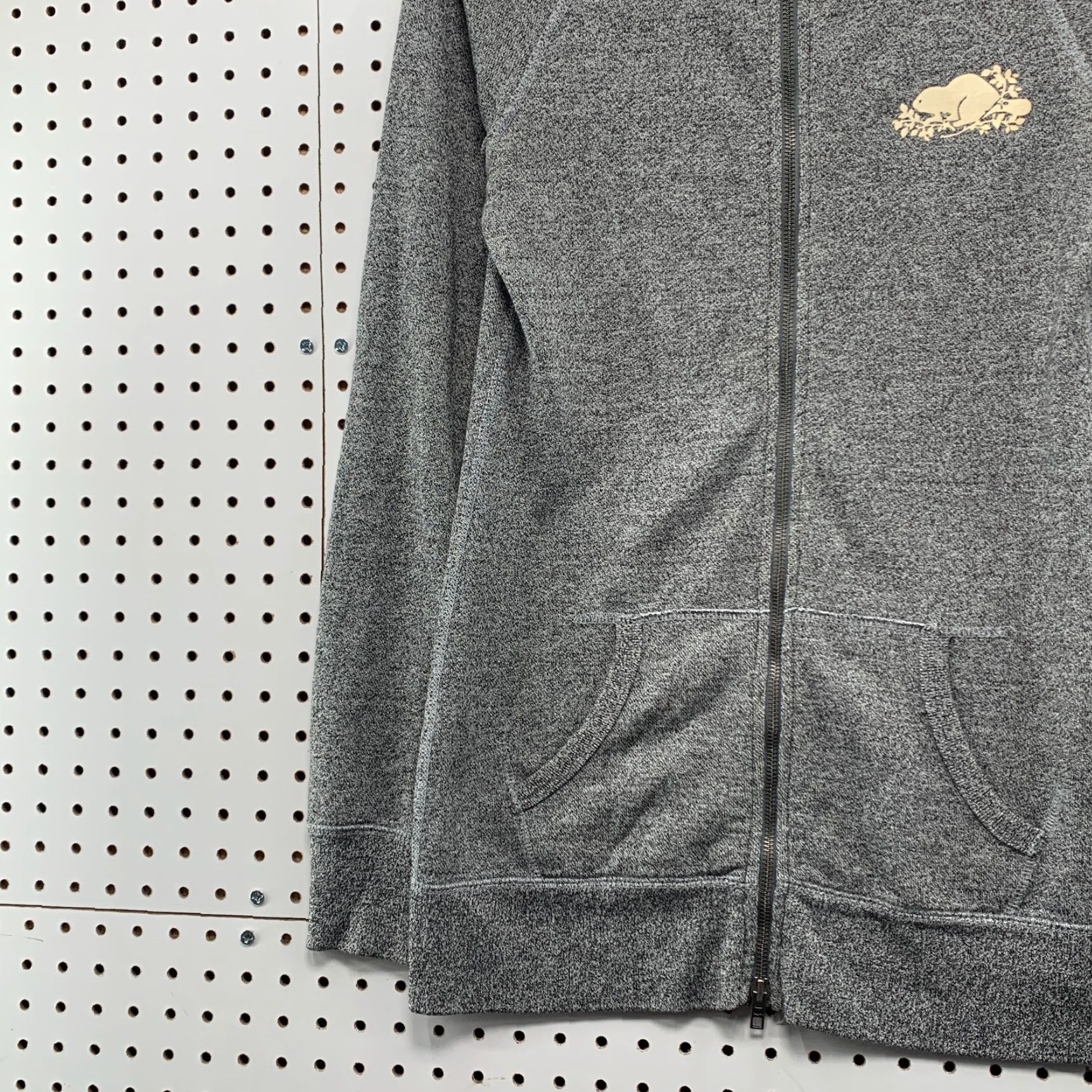Roots Roots Fleece Zip Hooded Sweatshirt Womens Small Gray Beaver Logo - Adult Women - Size Small - Gray - Logo - 17X28 - Vintage? No. 90s? Not specified. Size S / US 4 / IT 40 - 5 Thumbnail