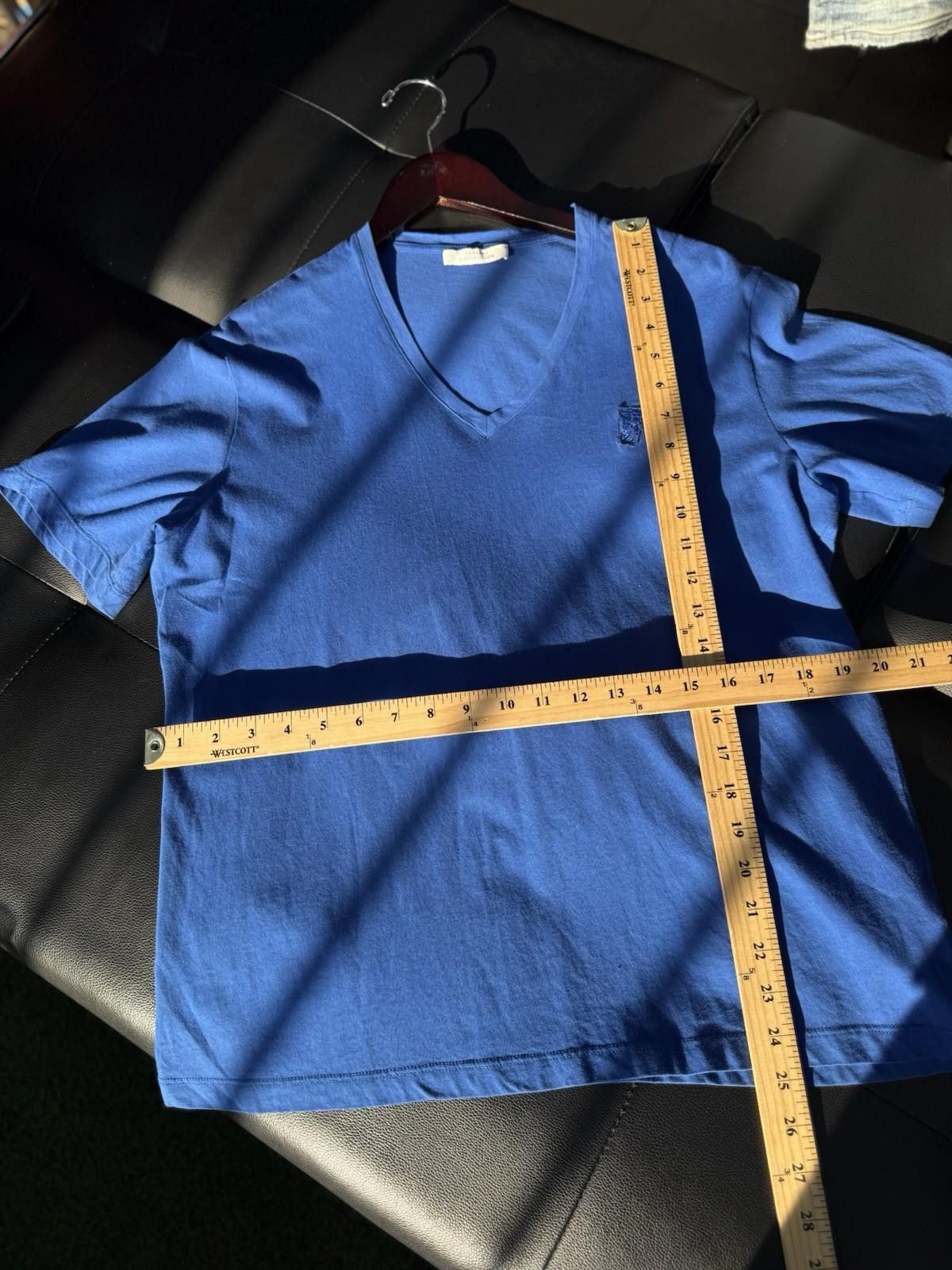 Versace Versace Blue T-Shirt Men’s Size Large | Logo Tee |V Neck Size US L / EU 52-54 / 3 - 6 Thumbnail