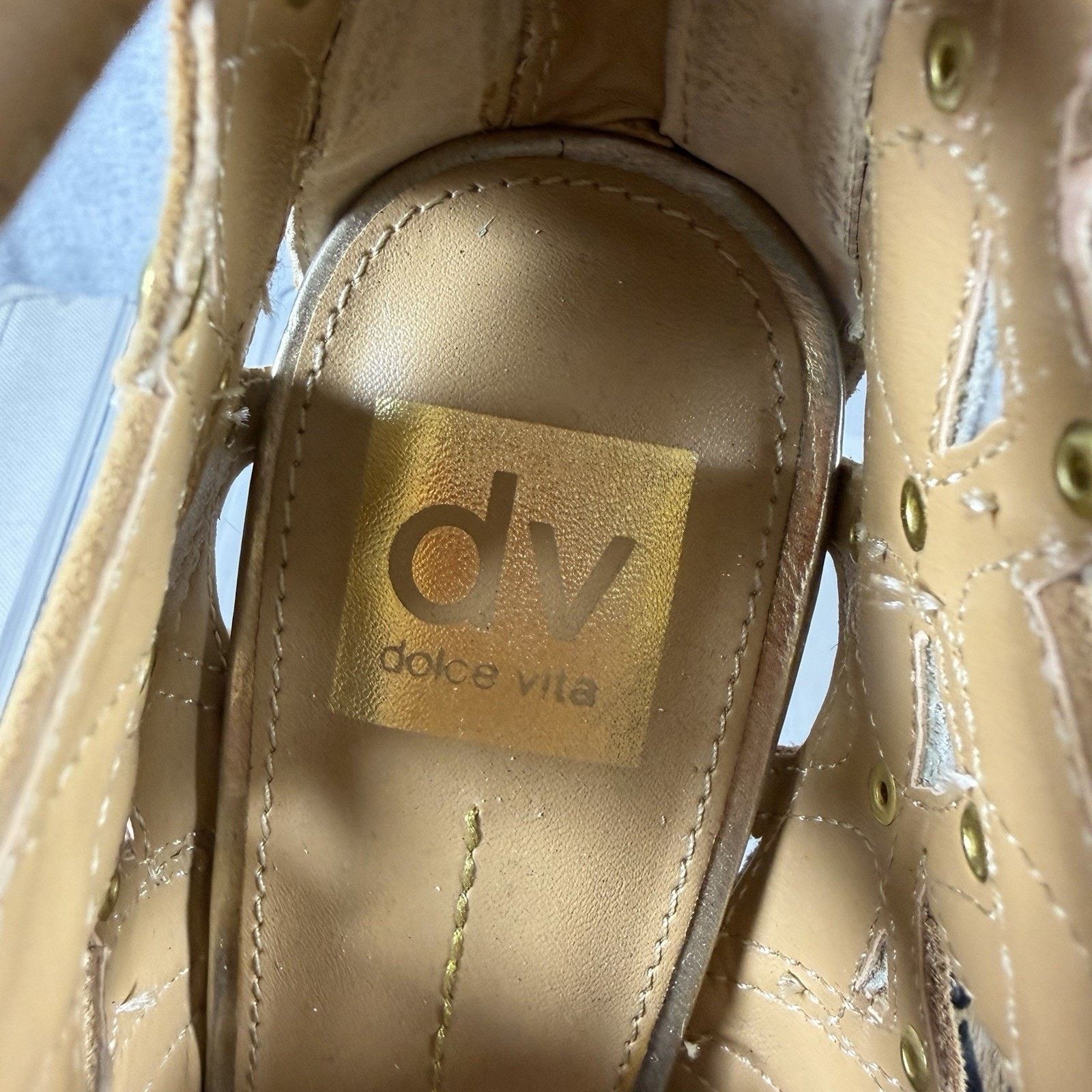 Dolce Vita Dolce Vita Strappy Stiletto Heels Women’s 7 Tan Leopard Y2K Size US 7.5 / IT 37.5 - 6 Thumbnail