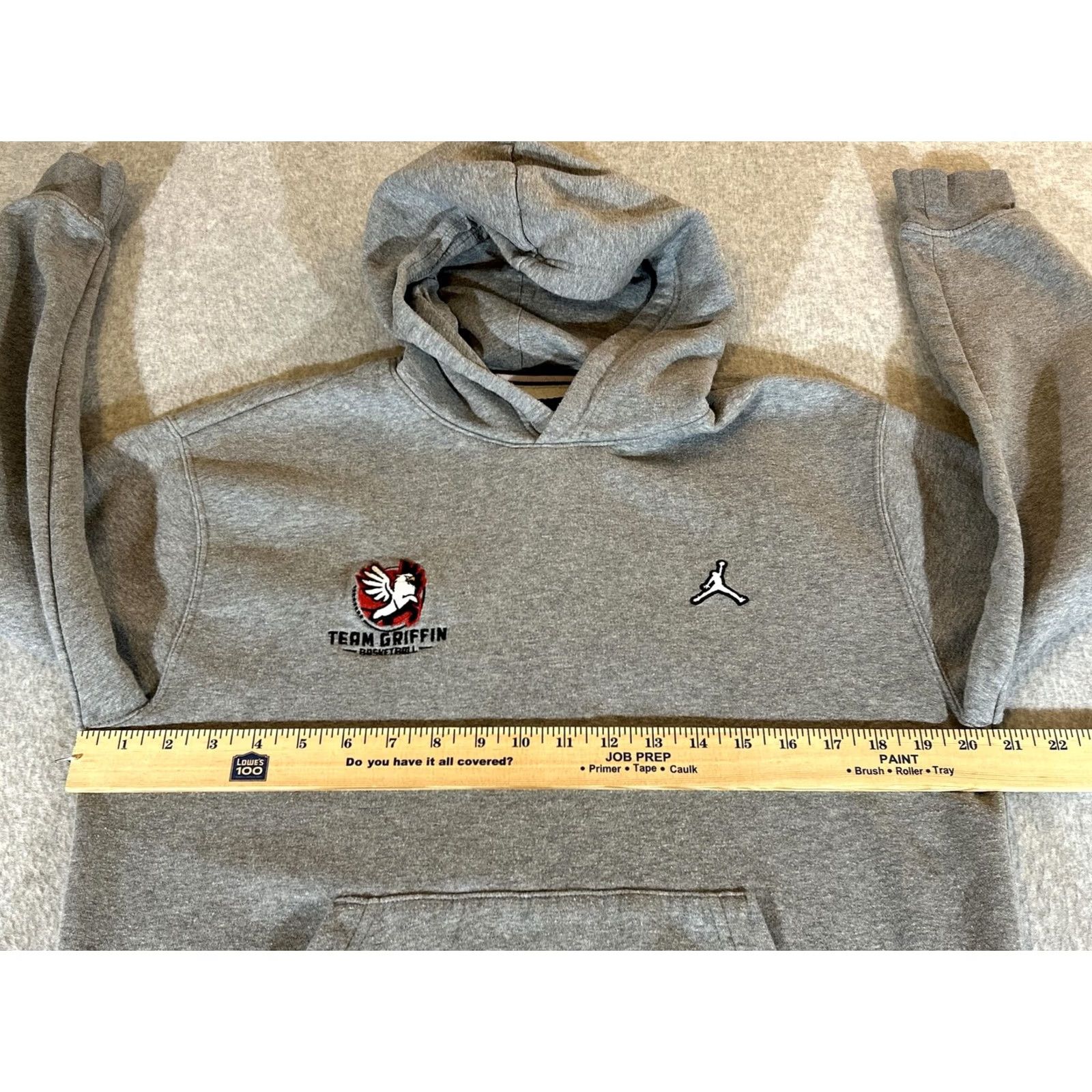 Jordan Brand Jordan Hoodie Men Small Team Griffin Basketball Jumpman Nike Sweatshirt Pullover Gray Size US S / EU 44-46 / 1 - 5 Thumbnail