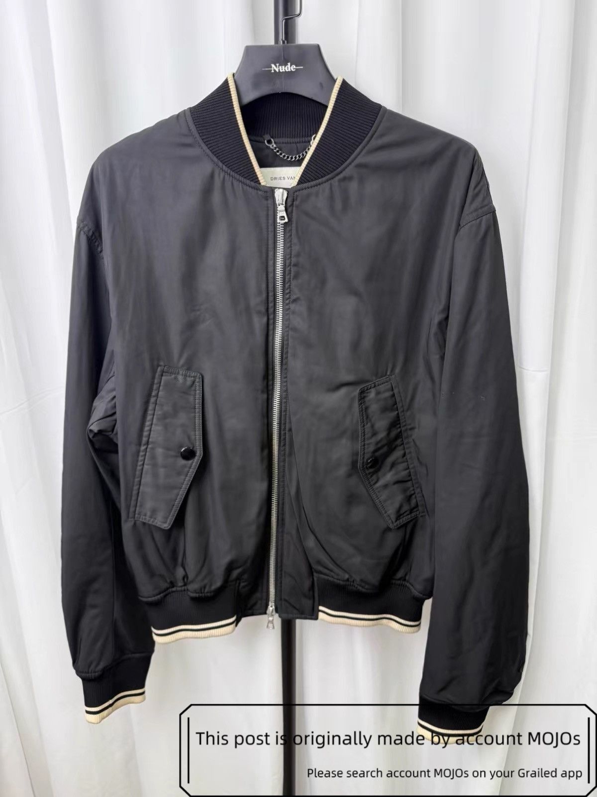 Dries Van Noten Sz L Dries Van Noten Classic Back Zip Bomber mojos1111 Size US L / EU 52-54 / 3 - 2 Thumbnail