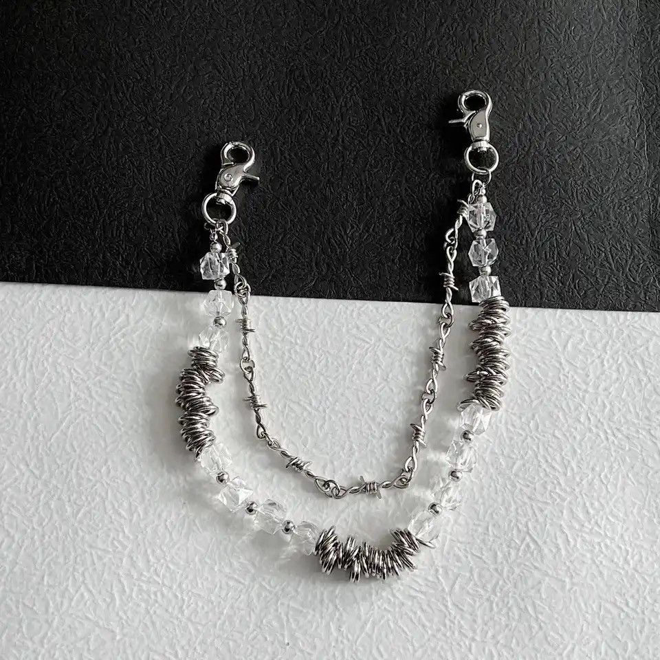 Vintage Waist chain Crystal bag chain Jeans accessories Size ONE SIZE - 2 Thumbnail