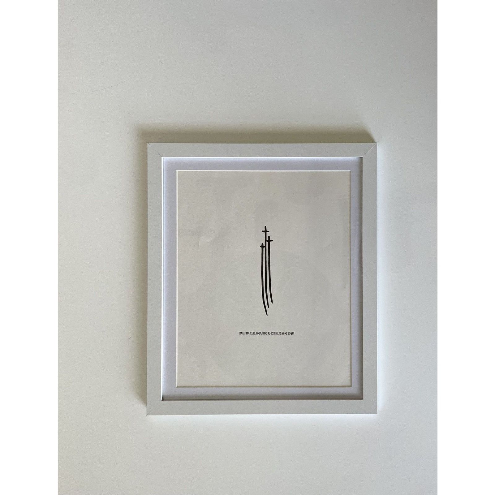 Chrome Hearts × Vintage Chrome Hearts close up cross 9x11 Framed poster Size ONE SIZE - 1 Thumbnail