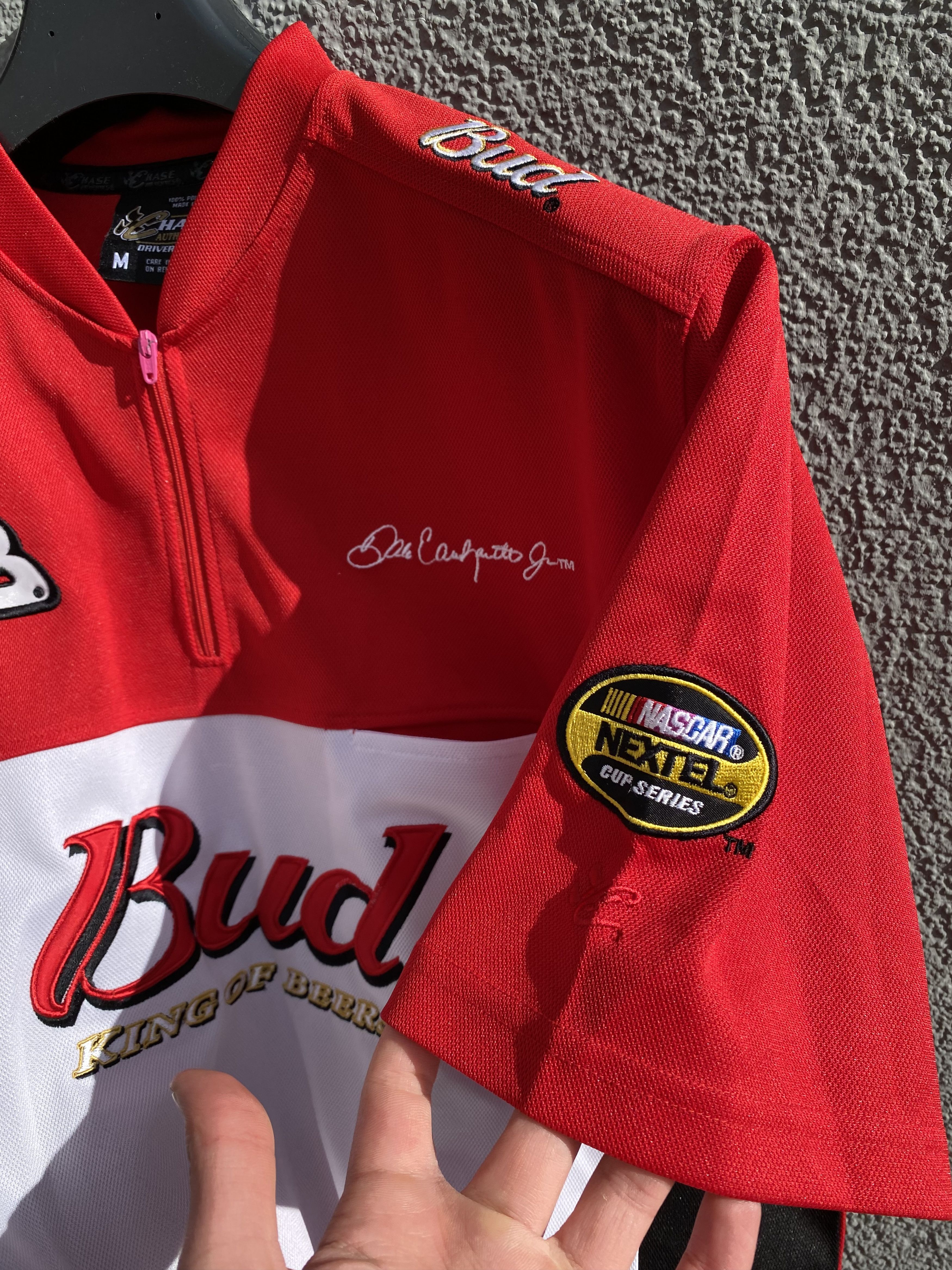 Chase Authentics × NASCAR Vintage NASCAR Chase Zip Shirt Red Bud Earnhardt #8 Jersey Size US M / EU 48-50 / 2 - 2 Thumbnail