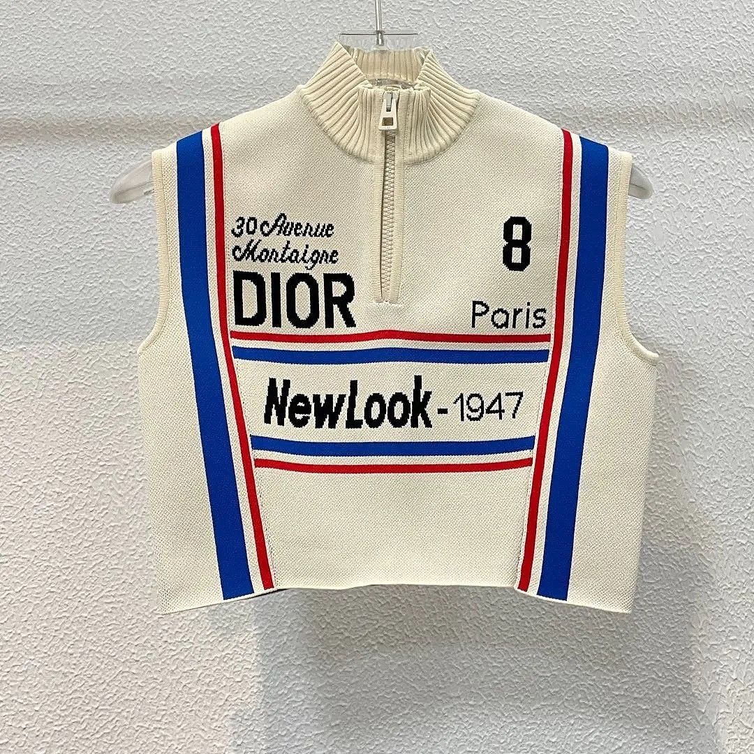Dior Dior New Look 1947 Zip Knit Tank Top IT 38 Size XS / US 0-2 / IT 36-38 - 1 Thumbnail