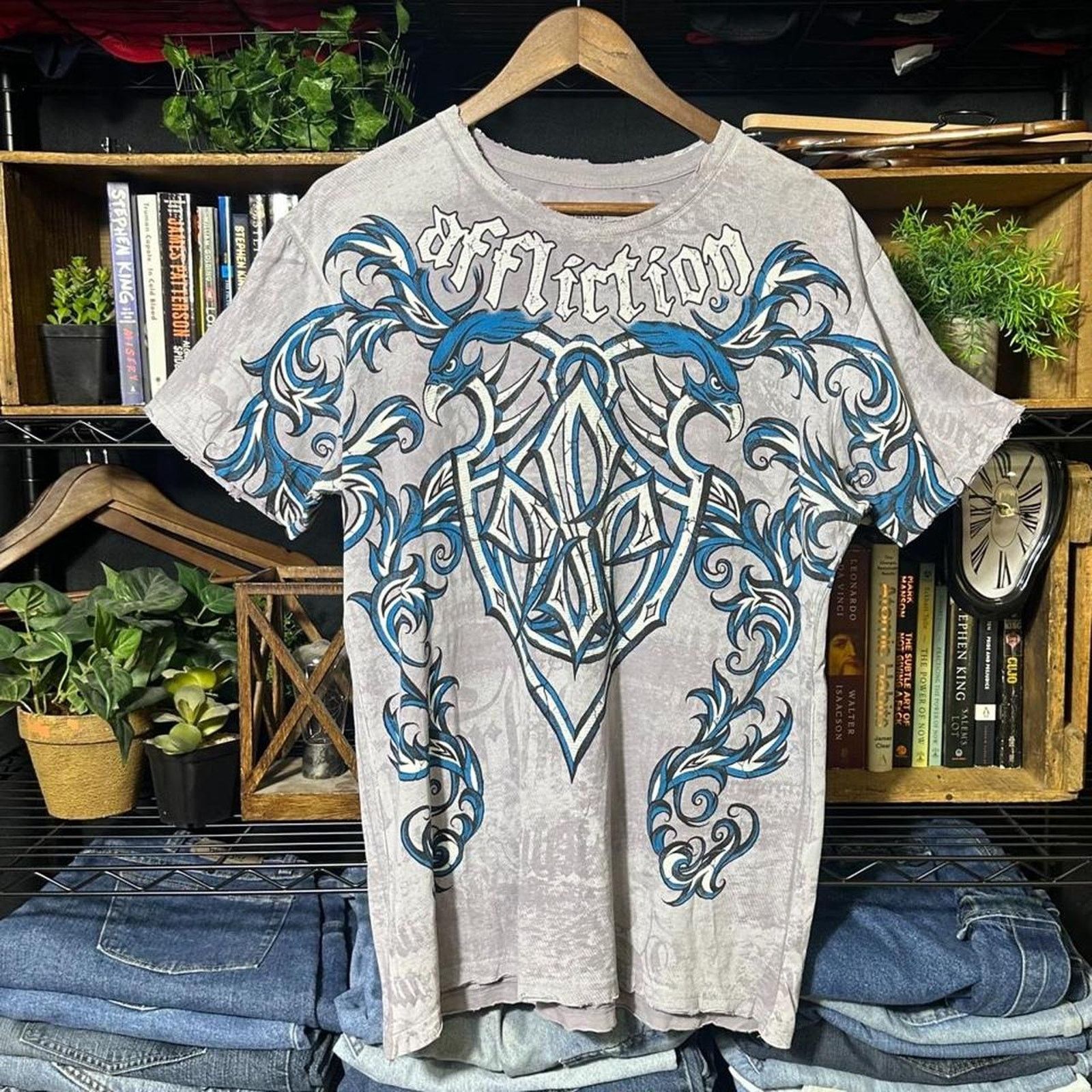 Affliction Y2K Affliction AOP Georges St-Pierre Tee Large Grunge Shirt Size US L / EU 52-54 / 3 - 1 Thumbnail