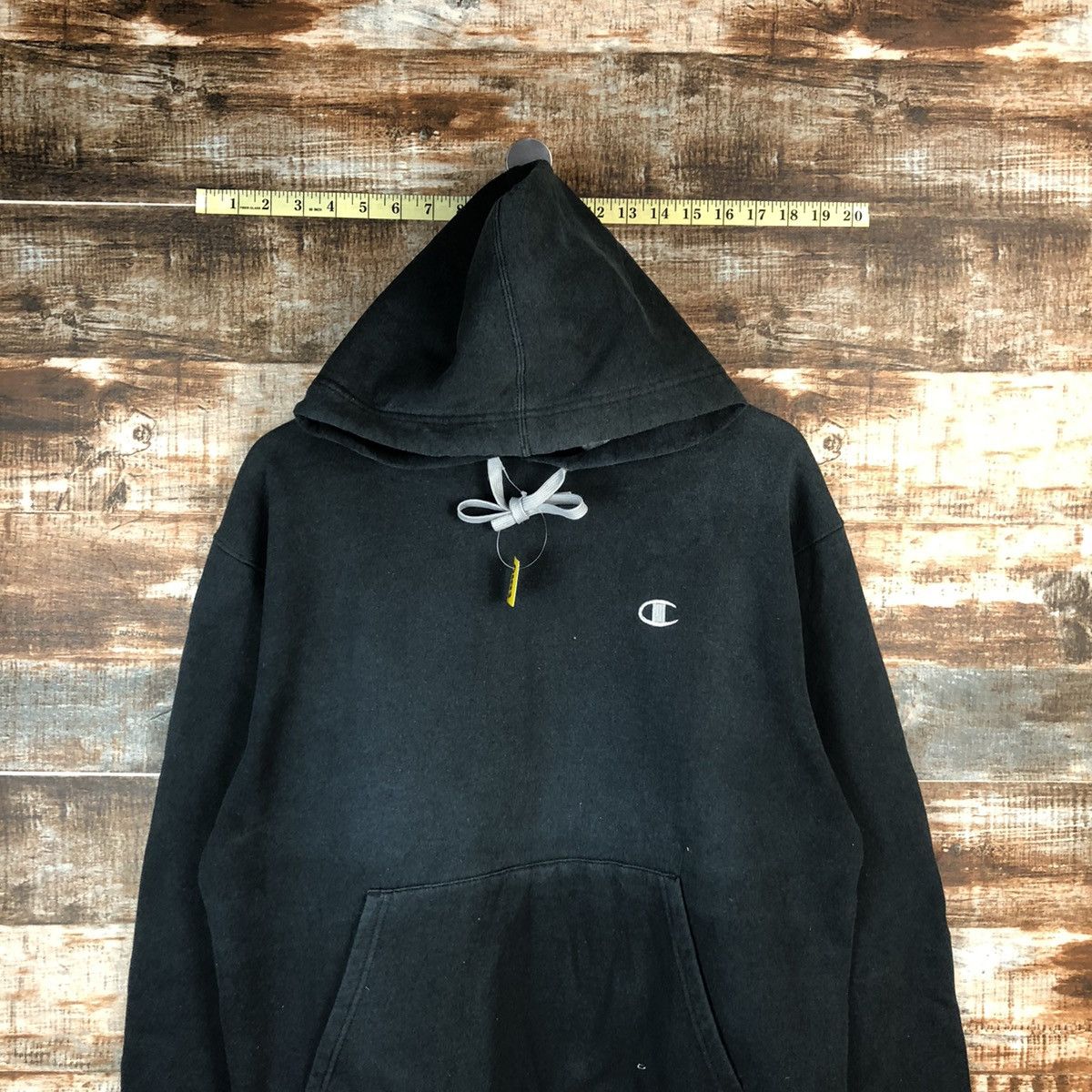 Champion Champion vintage Black Hoodie #A1513 Size US M / EU 48-50 / 2 - 2 Thumbnail