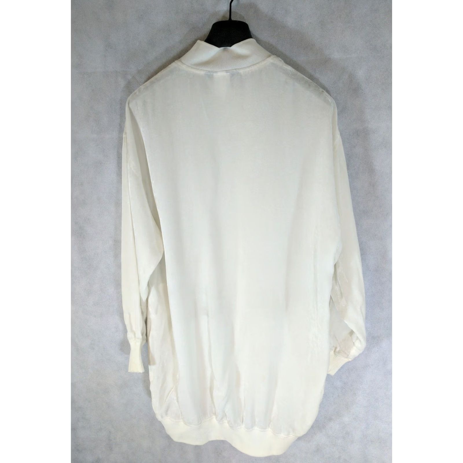 Comme des Garcons Girl VINTAGE Comme des Garcons Long Velour Rayon Track Jacket One Size Men White Track 80s Size US M / EU 48-50 / 2 - 3 Thumbnail
