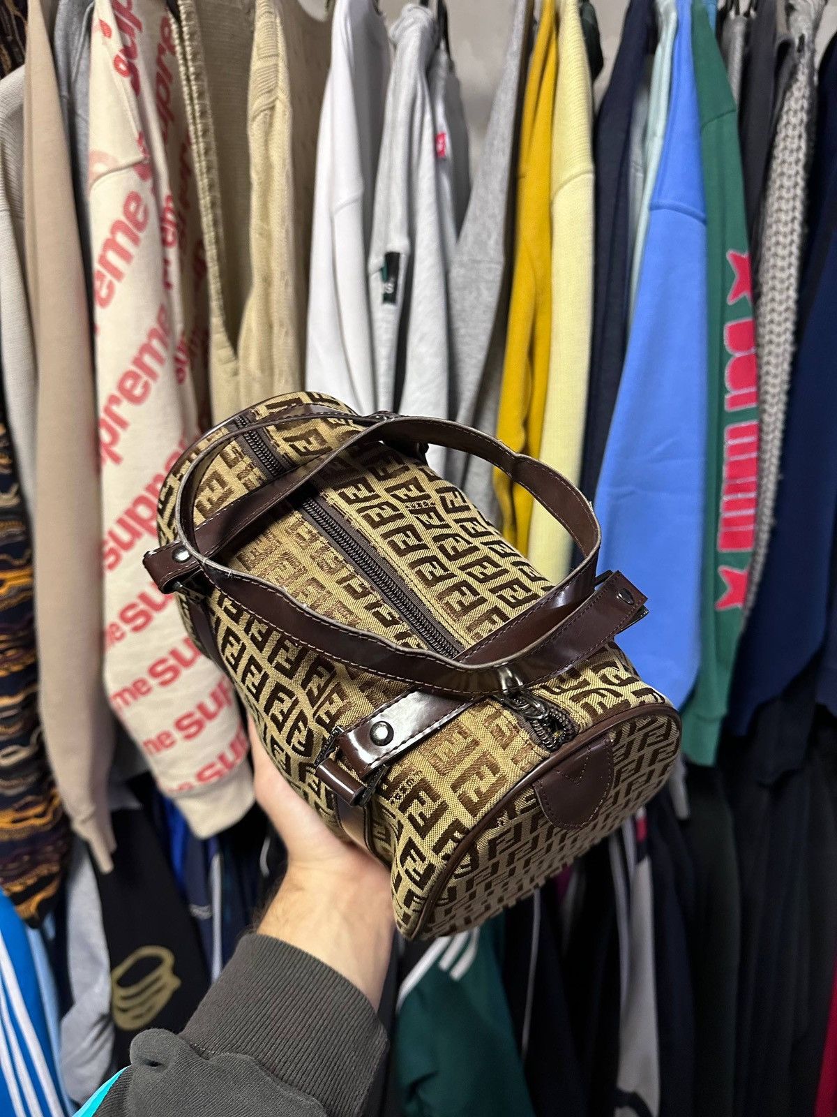 Fendi Vintage Fendi Monogram Shoulder Bag Rare Size ONE SIZE - 4 Thumbnail