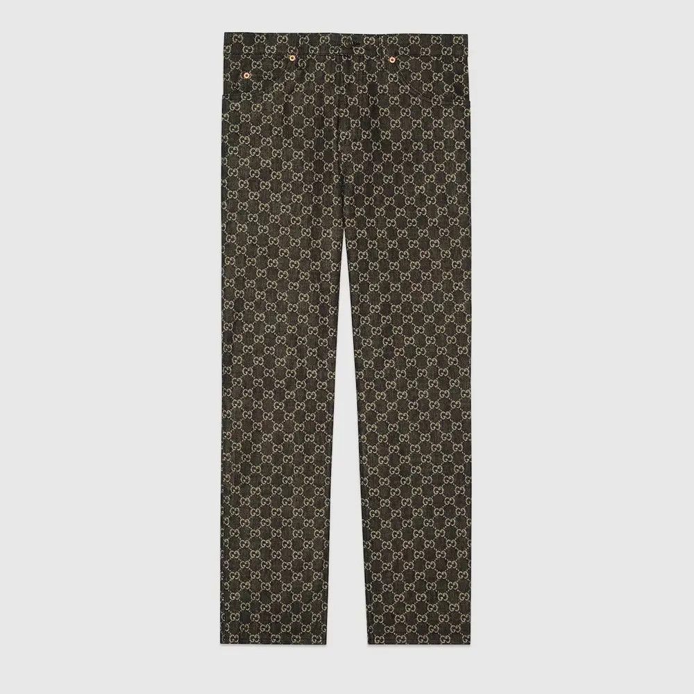 Gucci o1loc1c0925 GG Denim Pant in Multicolor Size US 32 / EU 48 - 1 Preview