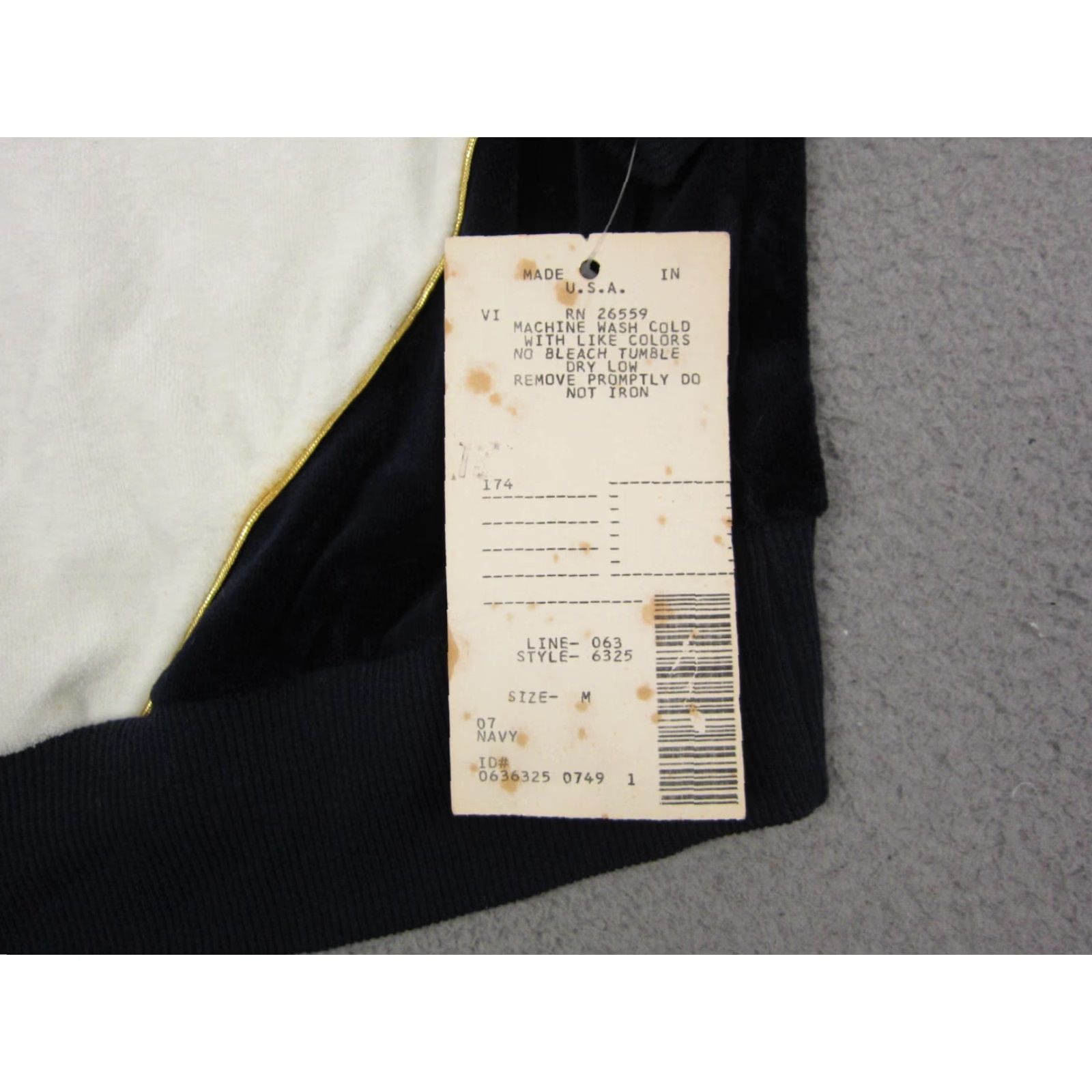Velvet VINTAGE Aileen Sweater Womens M Blue White Velvet Striped 90s Pullover Sweatshirt Womens Size M / US 6-8 / IT 42-44 - 5 Thumbnail