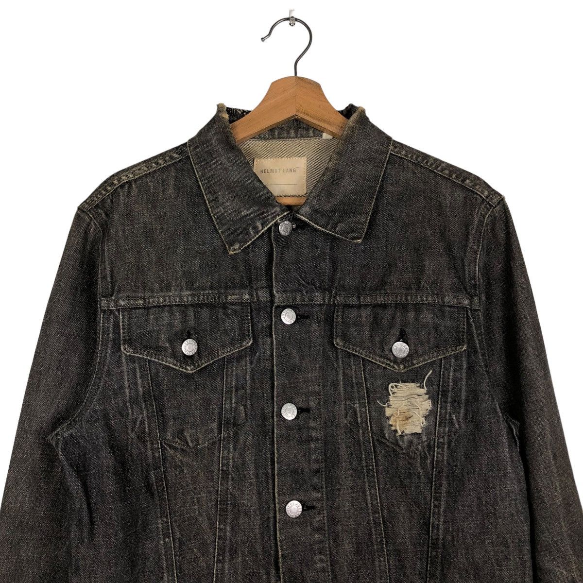 Helmut Lang 🔥VINTAGE HELMUT LANG CLASSIC DENIM TRUCKER JACKET BIKER Size US M / EU 48-50 / 2 - 5 Thumbnail