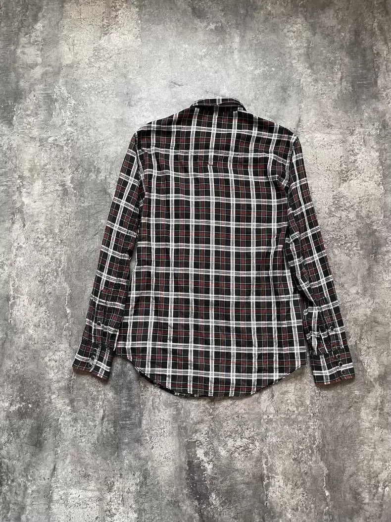 Saint Laurent Paris Saint Laurent Paris Double Pocket Cat Eye Button Plaid Shi Size US L / EU 52-54 / 3 - 7 Thumbnail