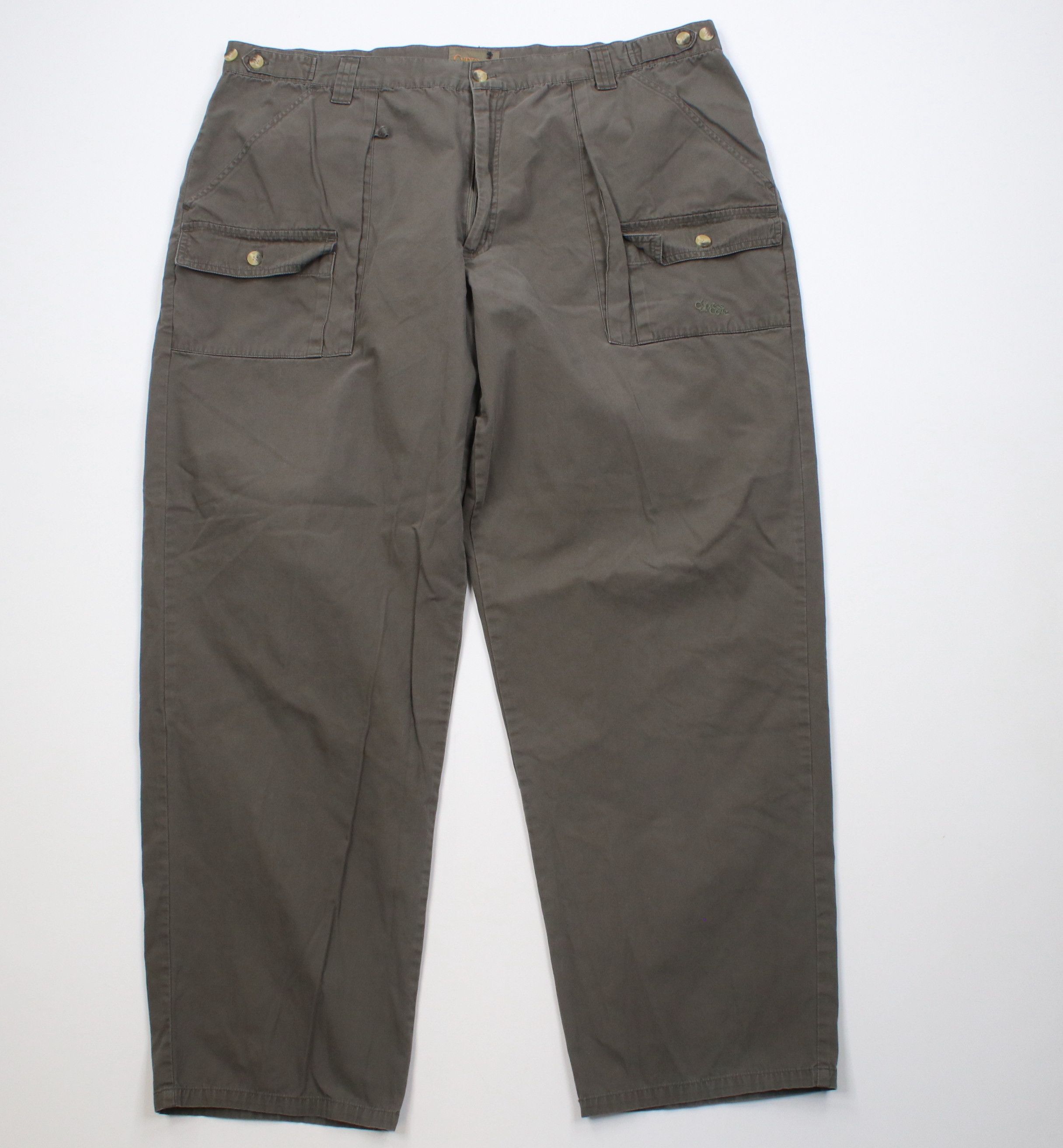 Walls Vintage 90s Walls Wide Leg Trekking Cargo Pants Green Cotton Size US 42 / EU 58 - 1 Thumbnail