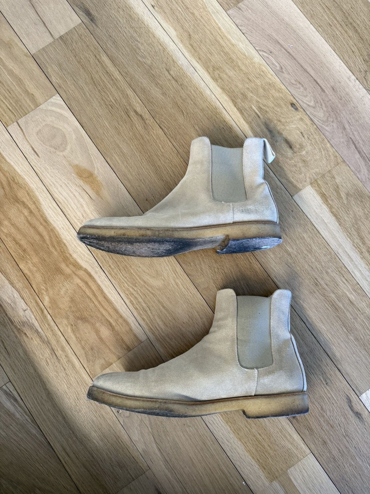 Common Projects Tan Common Projects Chelsea Boots - 43 Size US 10 / EU 43 - 3 Thumbnail