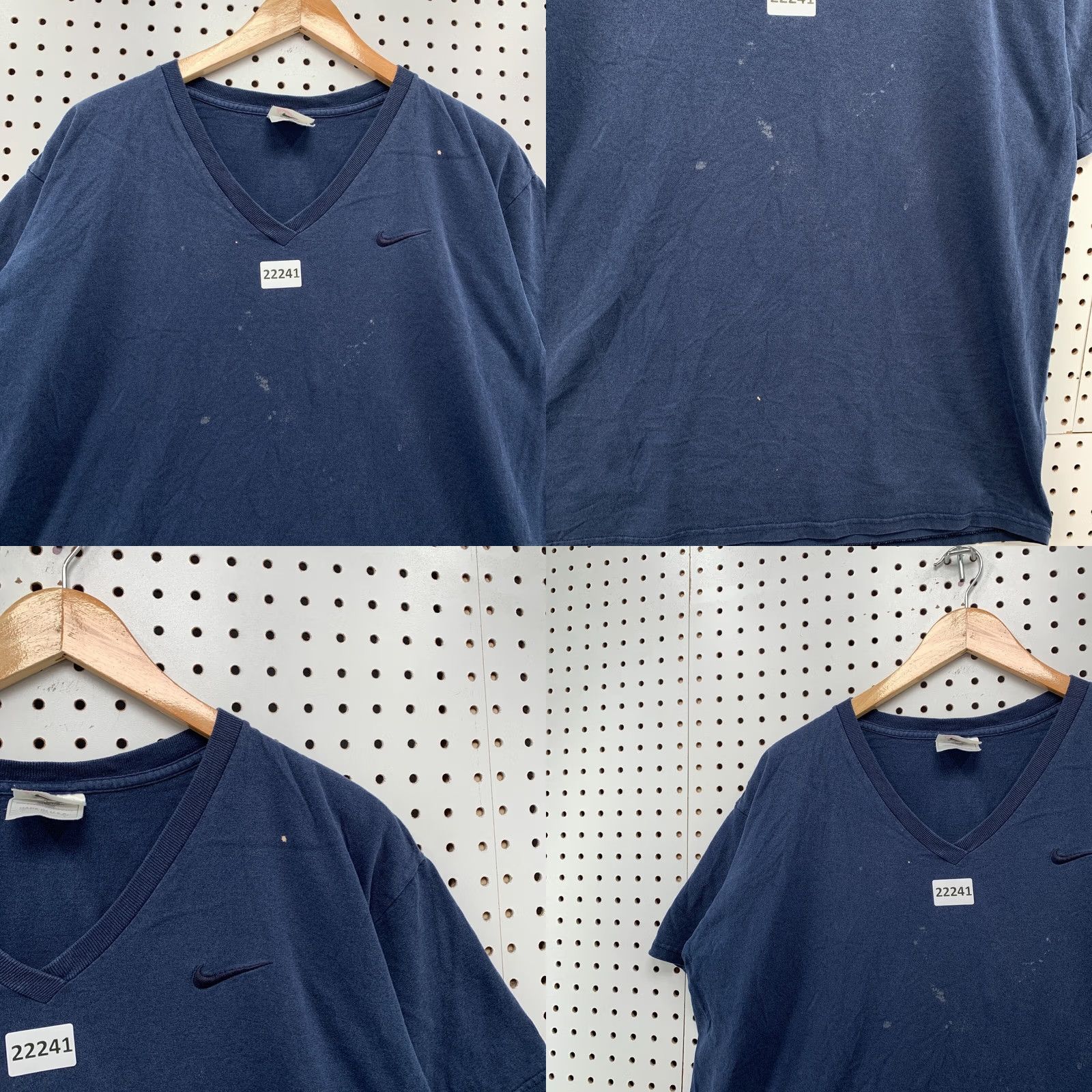 Nike VINTAGE Nike Shirt Navy Blue Embroidered Swoosh Adult Large 22.5x27 90s Shirt Mens Size US L / EU 52-54 / 3 - 8 Thumbnail