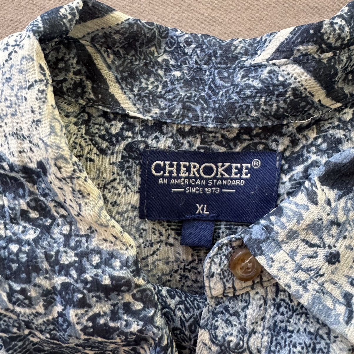 Cherokee Vintage Cherokee Artisan Crepe Tunic Shirt Size XL / US 12-14 / IT 48-50 - 4 Thumbnail