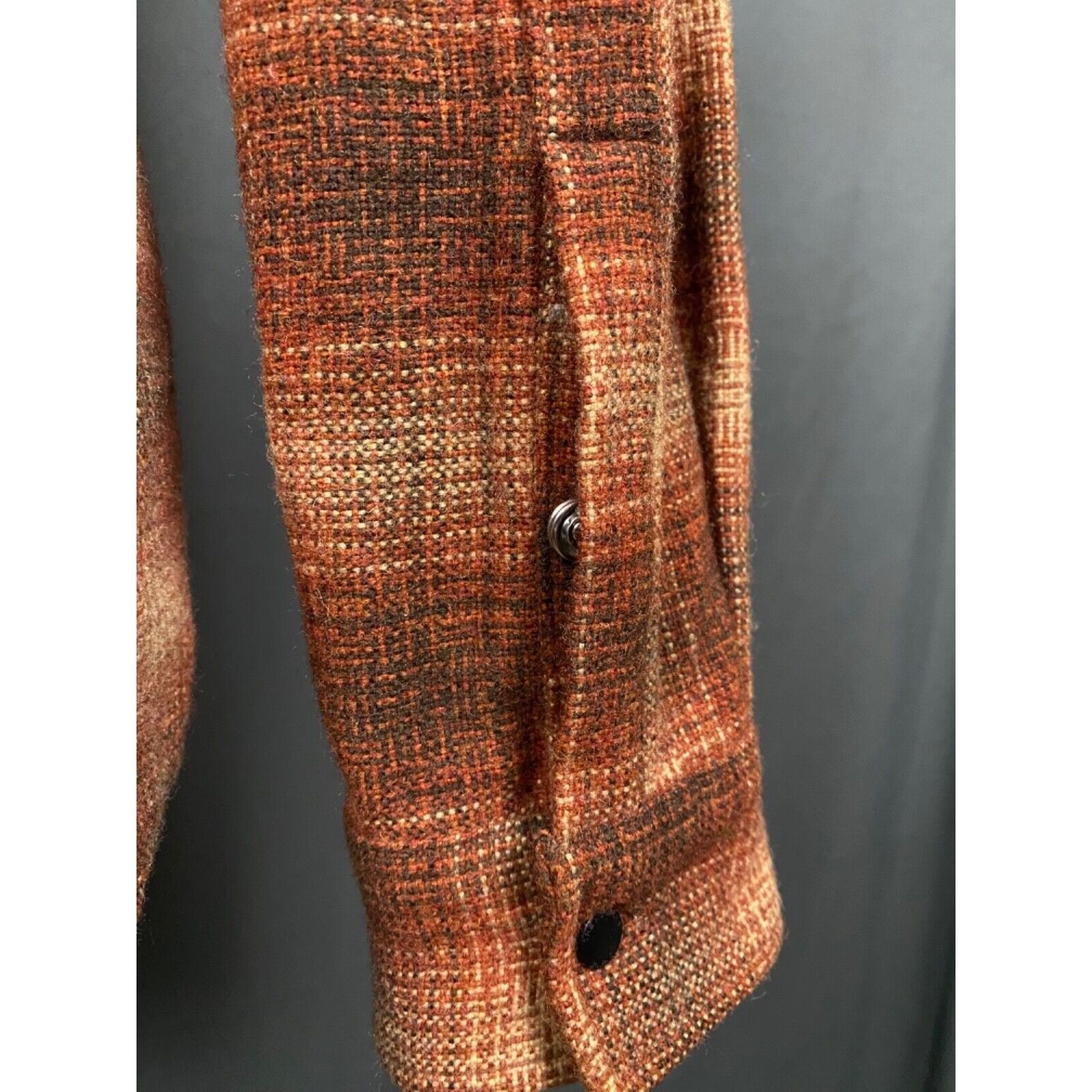 The Kooples The Kooples Men's Brown Wool Checked Overshirt Jacket Size S Size US S / EU 44-46 / 1 - 9 Thumbnail