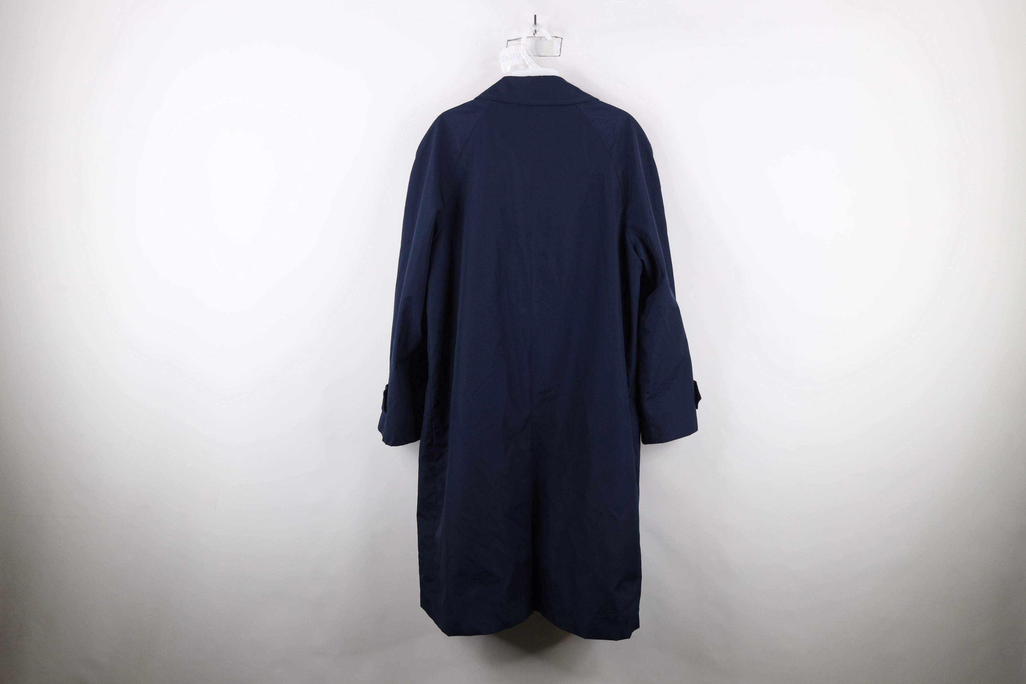 Vintage Vintage 70s Streetwear Length Trench Coat Rain Jacket Blue Size XXL / US 16-18 / IT 52-54 - 13 Thumbnail