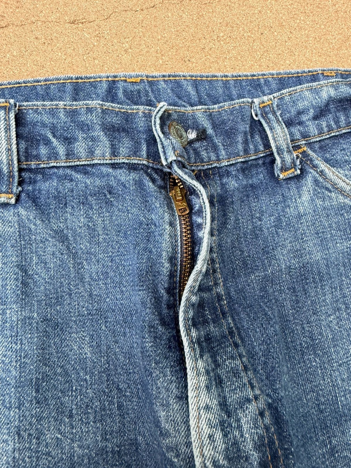 Levi's Vtg 70’s Levi’s 646 Orange Tab Bellbottom Flare Jeans 36x28 Size US 36 / EU 52 - 5 Thumbnail