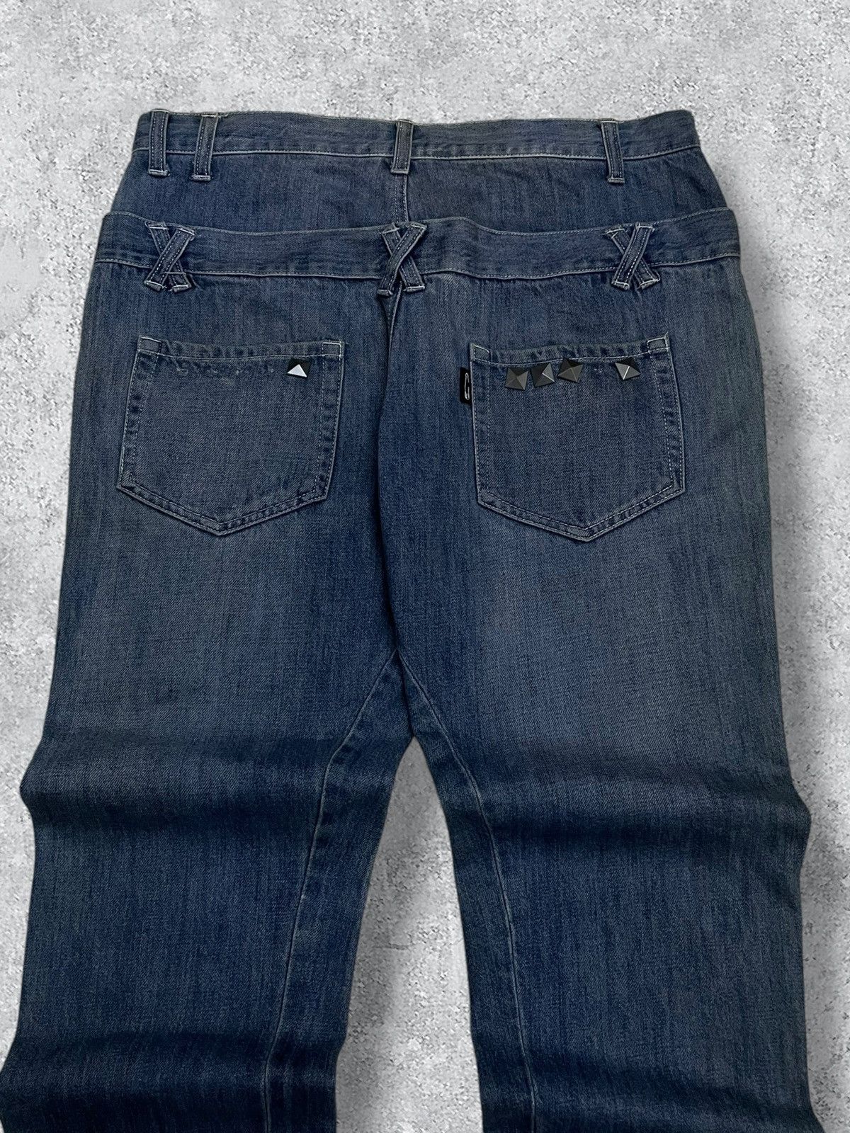 Japanese Brand Vintage Japan 90’s Hellcat Punks Not Dead Voidz Spike Denim Size US 32 / EU 48 - 10 Thumbnail