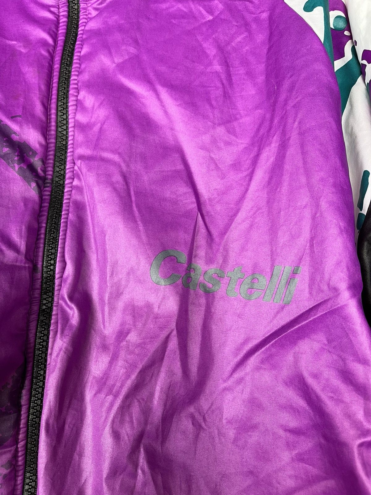 Vintage 💜80s Castelli vintage cycling jersey jacket Made in Italy Size US L / EU 52-54 / 3 - 6 Thumbnail