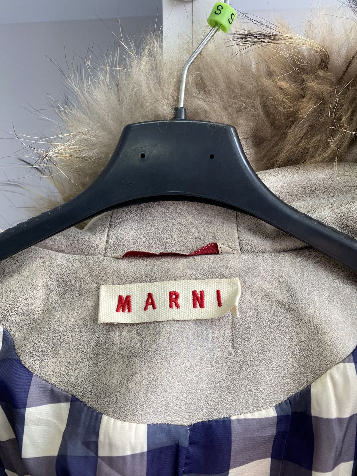 Marni × Vintage Vintage Marni Women’s Street wear Luxury Coat with fur Size S / US 4 / IT 40 - 10 Thumbnail