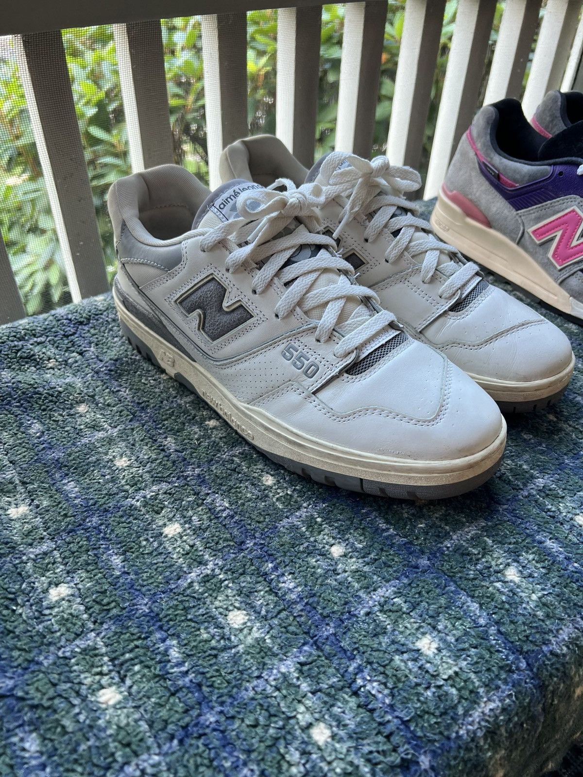 Aime Leon Dore × New Balance ALD New Balance 550 Aime Leon Dore White Grey Size US 9.5 / EU 42-43 - 3 Thumbnail