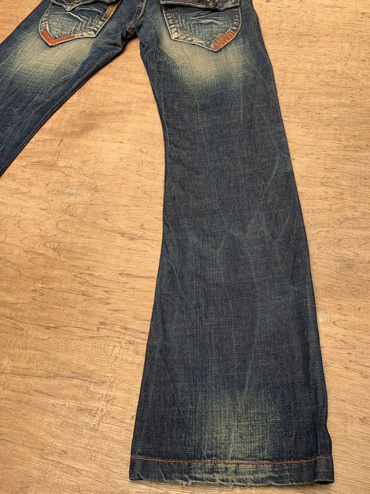 Lolita Jeans Rare.. by concert of the LOLITA’S Flare Denim Jeans Pants Size US 28 / EU 44 - 15 Thumbnail