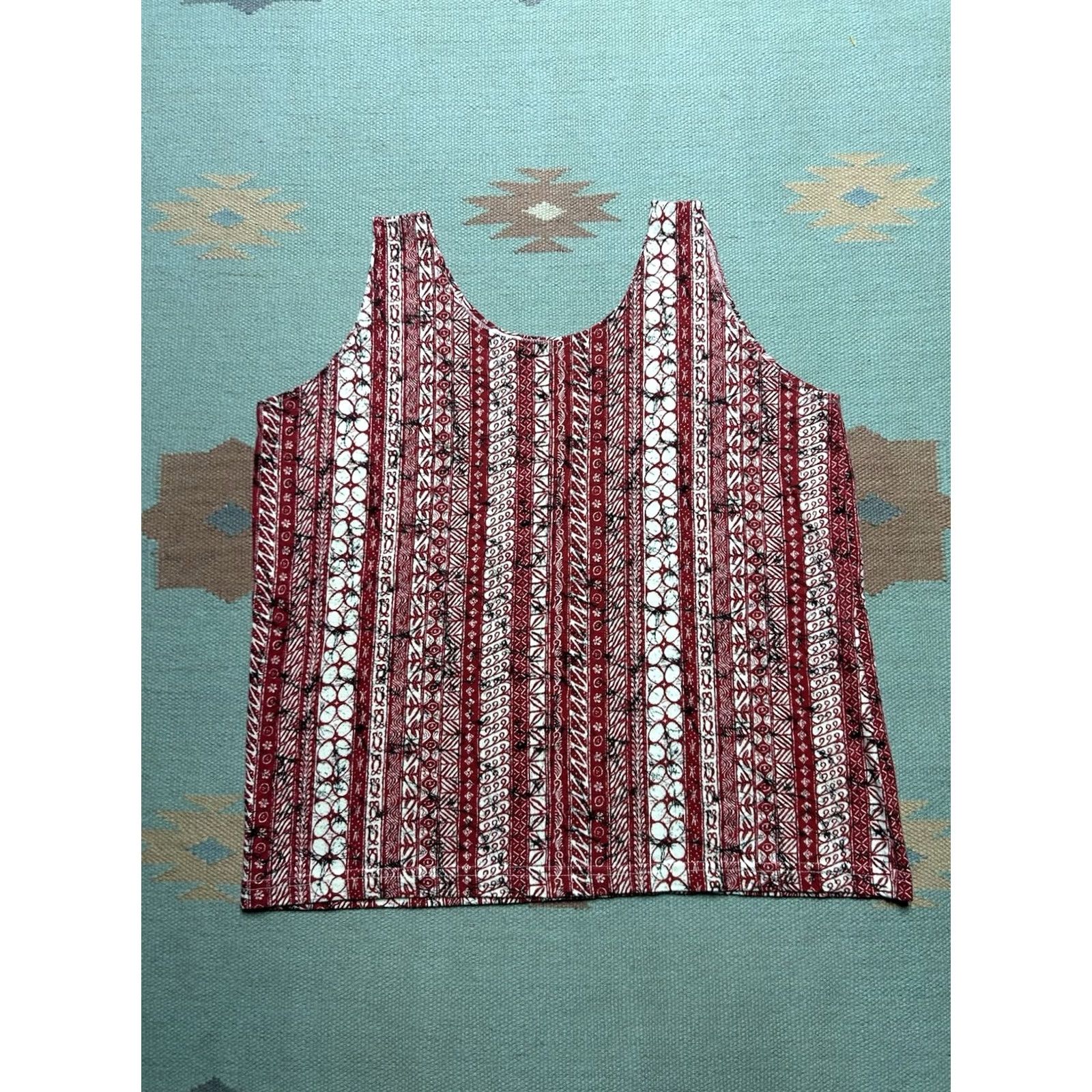 Vintage VINTAGE 80s 90s Tank Top & Shorts Set Beach Summer Abstract Red Adult XL Size US XL / EU 56 / 4 - 6 Thumbnail