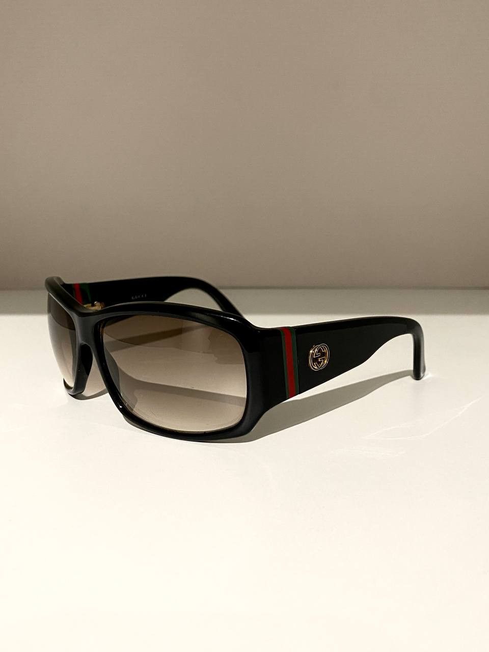 Gucci Gucci GG Logo Web Rectangular Retro Oversized Sunglasses Y2K Size ONE SIZE - 6 Thumbnail