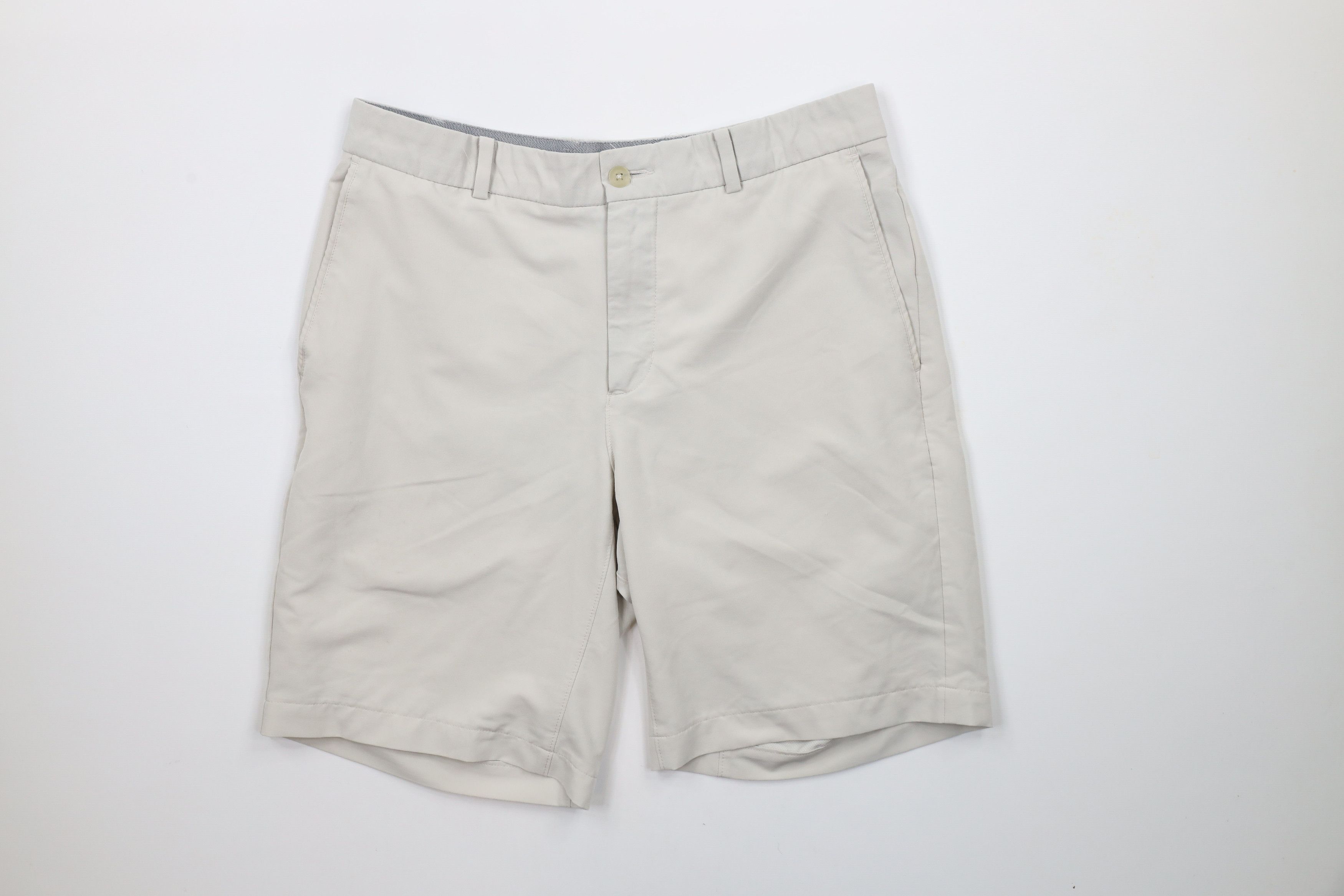 Nike × Vintage Nike Front Hybrid Stretch Tech Golfing Golf Chino Shorts Tan Size US 32 / EU 48 - 1 Thumbnail