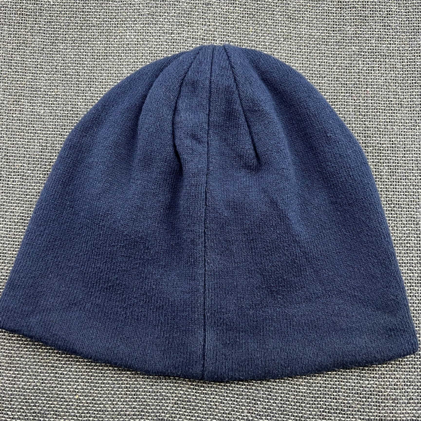 Gant GANT Beanie Hat One Size Navy Blue Spellout OSFA Unisex Adults Knit Lightweight Reversible Stretch Ballpark OSFA Mens Womens Size ONE SIZE - 3 Thumbnail
